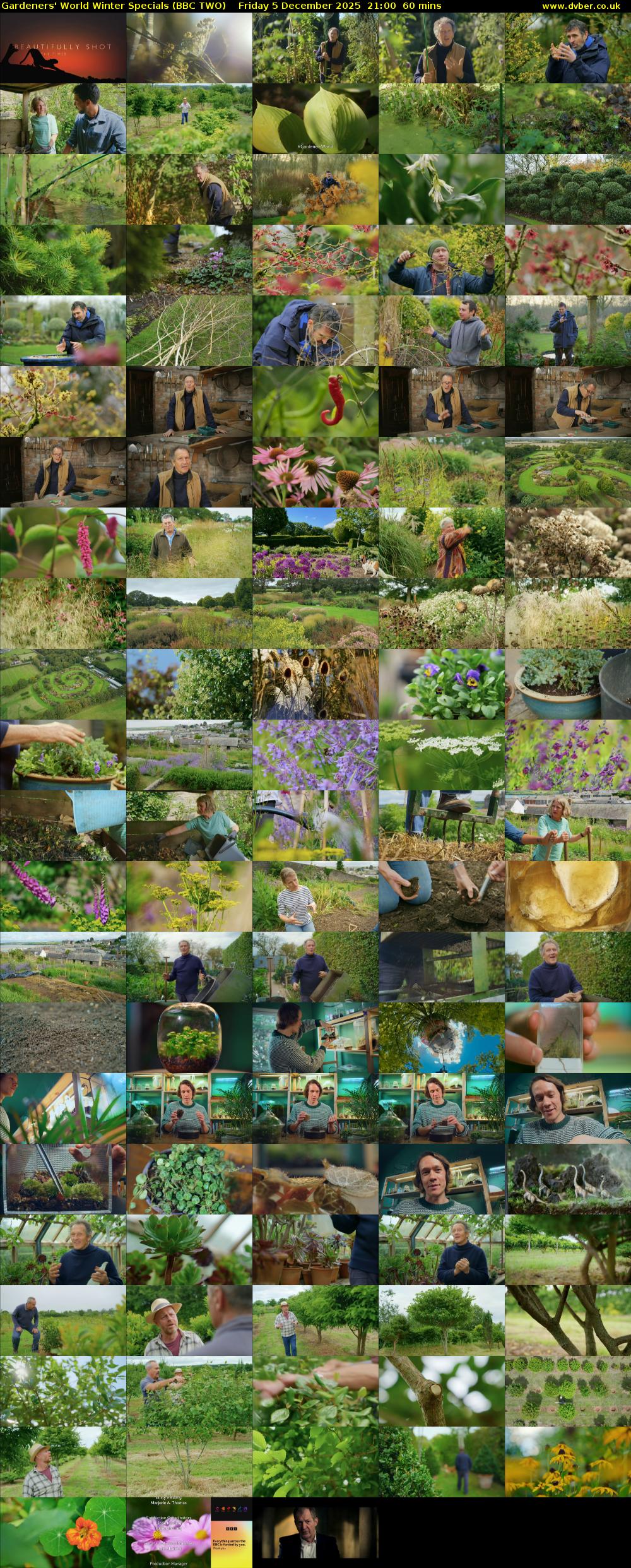 Gardeners' World Winter Specials (BBC TWO) Friday 5 December 2025 21:00 - 22:00