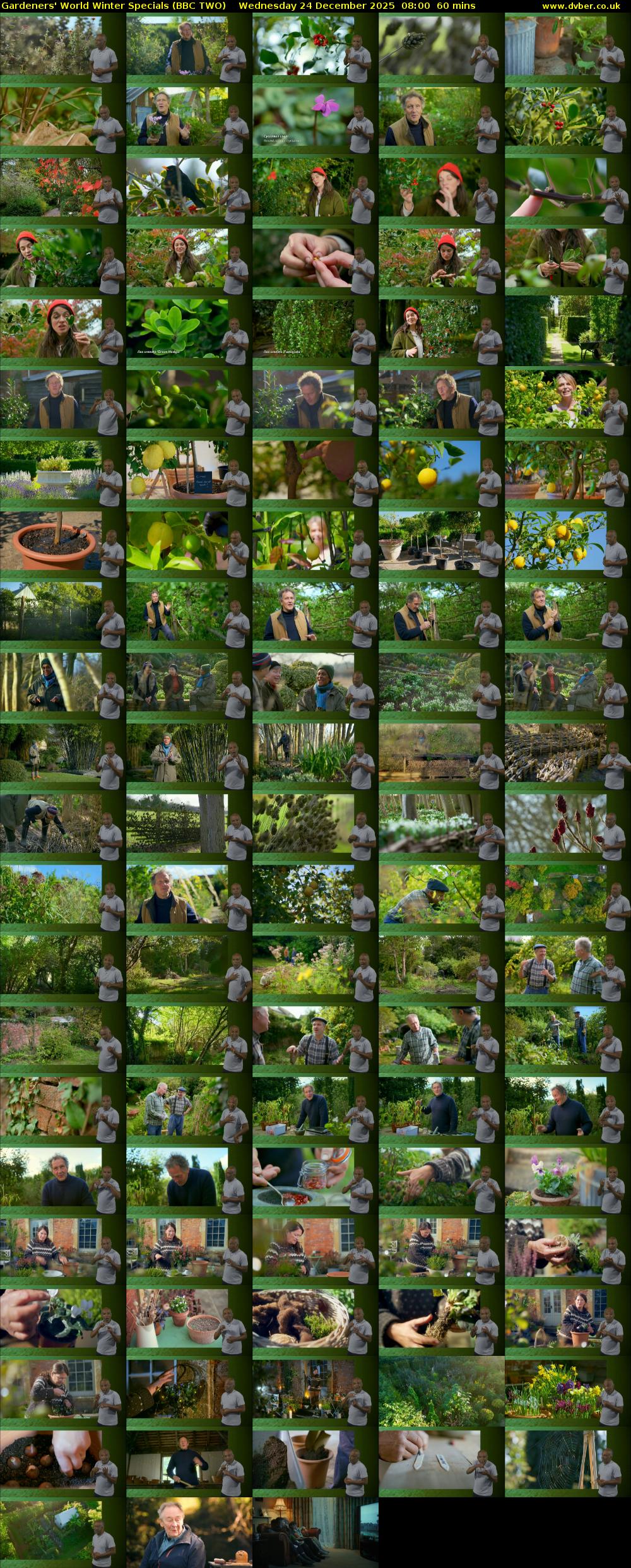 Gardeners' World Winter Specials (BBC TWO) Wednesday 24 December 2025 08:00 - 09:00