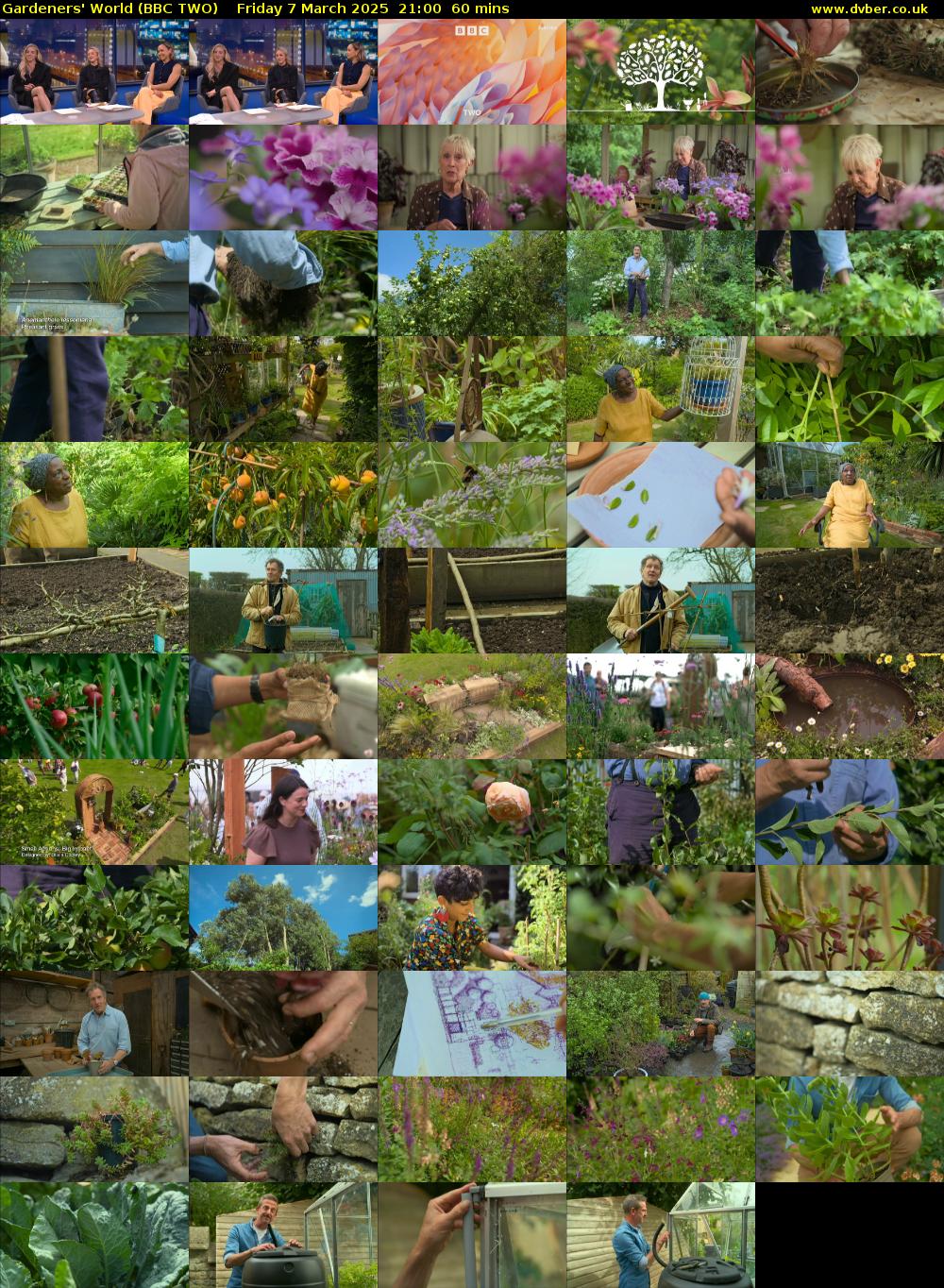 Gardeners' World (BBC TWO) Friday 7 March 2025 21:00 - 22:00