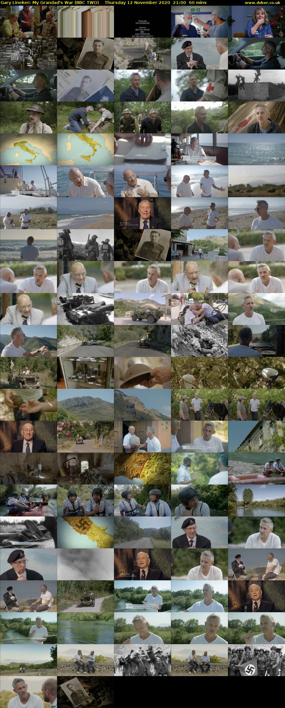 Gary Lineker: My Grandad's War (BBC TWO) Thursday 12 November 2020 21:00 - 22:00