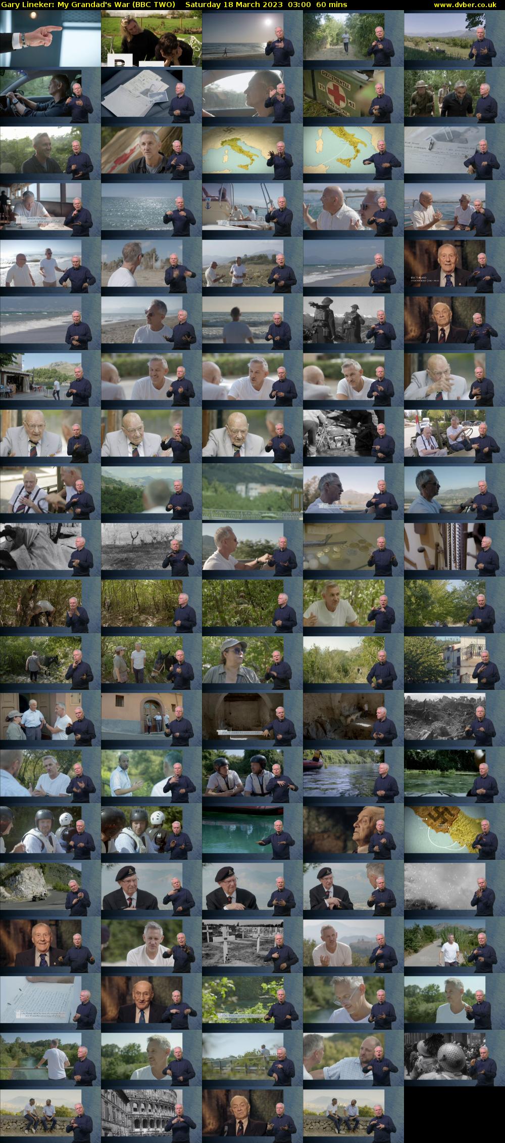 Gary Lineker: My Grandad's War (BBC TWO) Saturday 18 March 2023 03:00 - 04:00