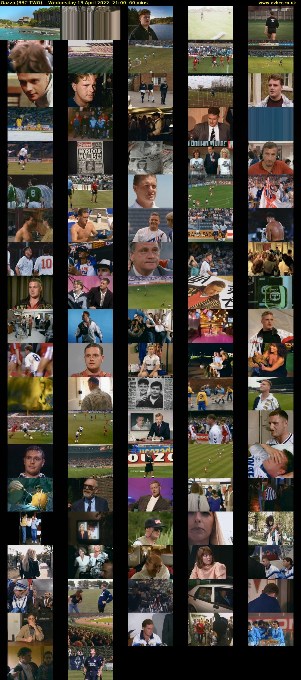 Gazza (BBC TWO) Wednesday 13 April 2022 21:00 - 22:00
