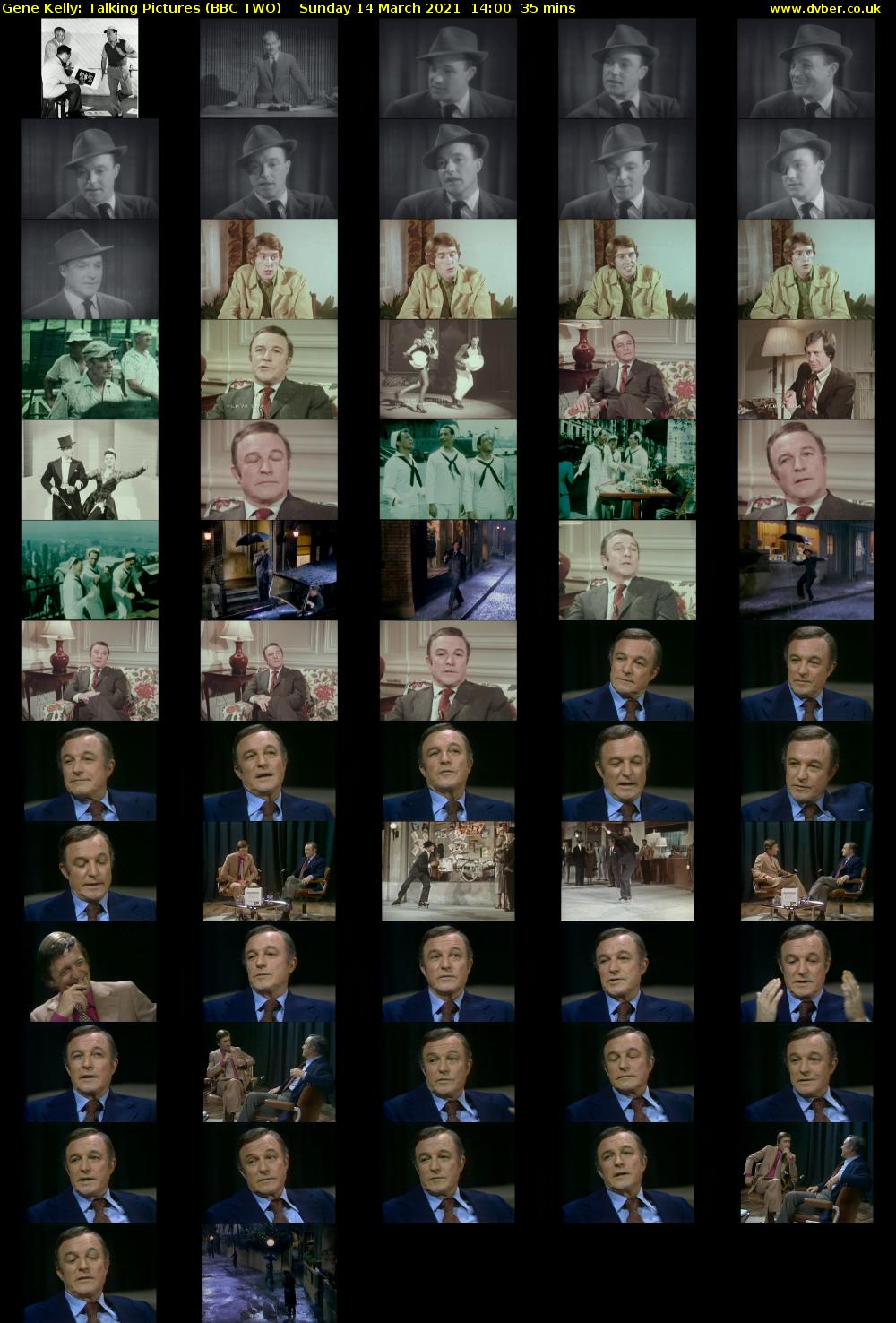 Gene Kelly: Talking Pictures (BBC TWO) Sunday 14 March 2021 14:00 - 14:35