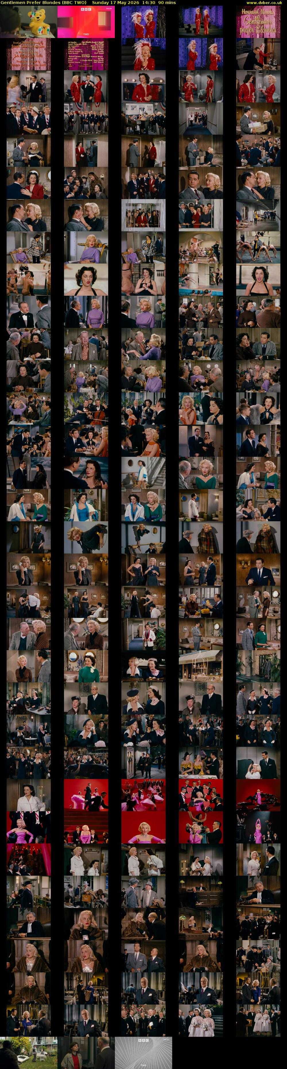 Gentlemen Prefer Blondes (BBC TWO) Sunday 17 May 2026 14:30 - 16:00