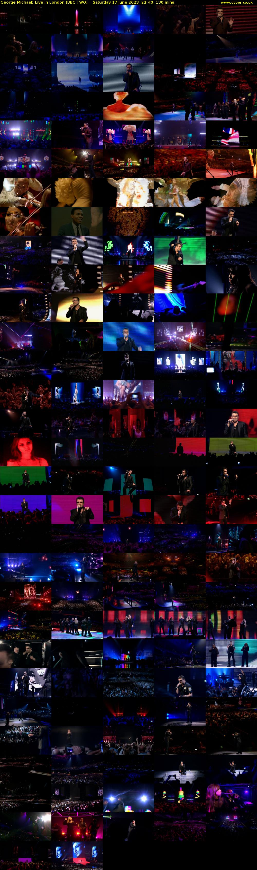 George Michael: Live in London (BBC TWO) Saturday 17 June 2023 22:40 - 00:50