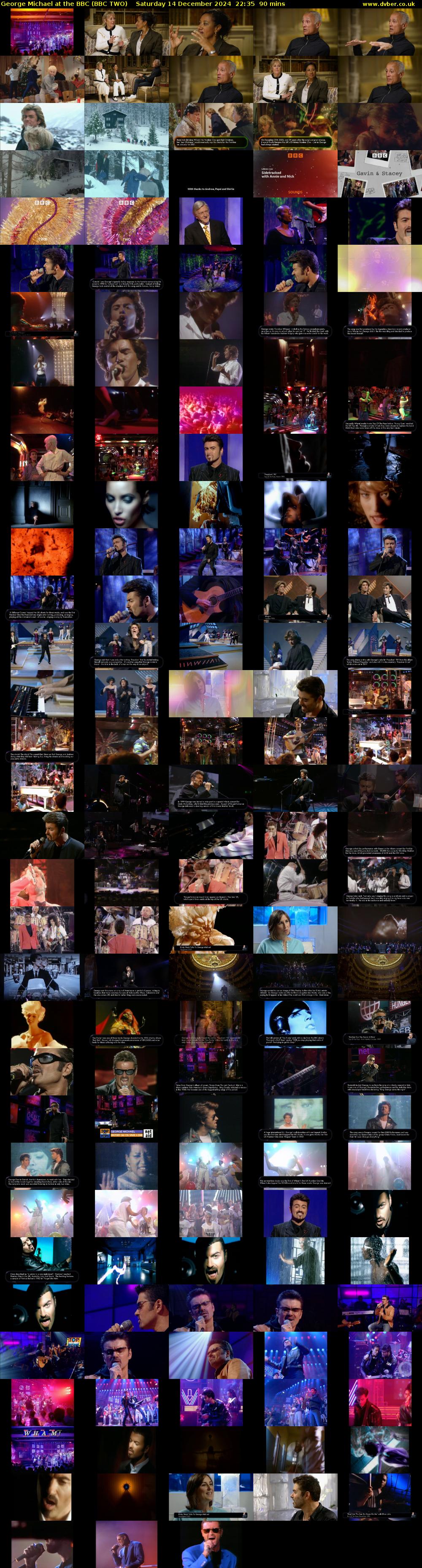 George Michael at the BBC (BBC TWO) Saturday 14 December 2024 22:35 - 00:05