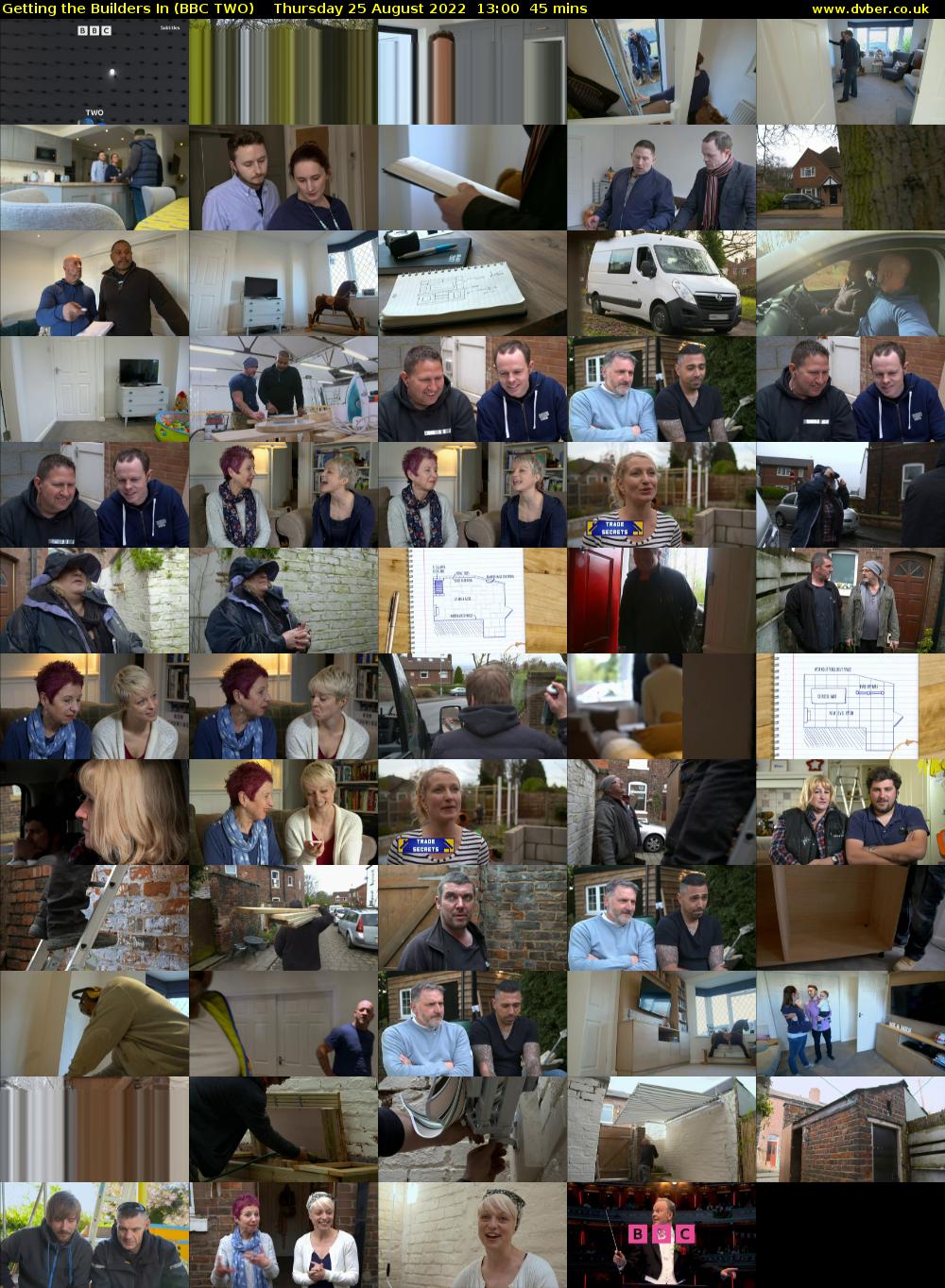 Getting the Builders In (BBC TWO) Thursday 25 August 2022 13:00 - 13:45