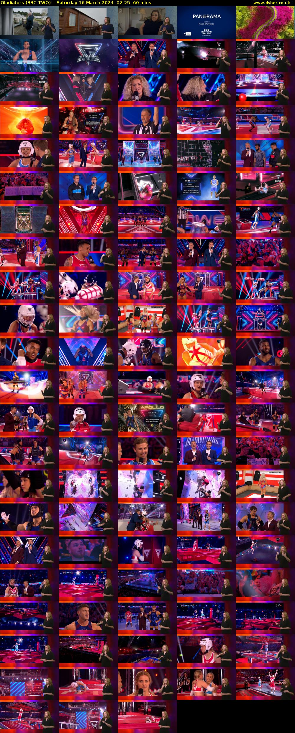 Gladiators (BBC TWO) Saturday 16 March 2024 02:25 - 03:25
