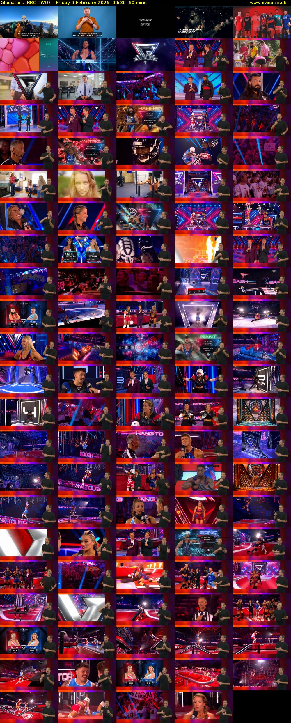 Gladiators (BBC TWO) Friday 6 February 2026 00:30 - 01:30