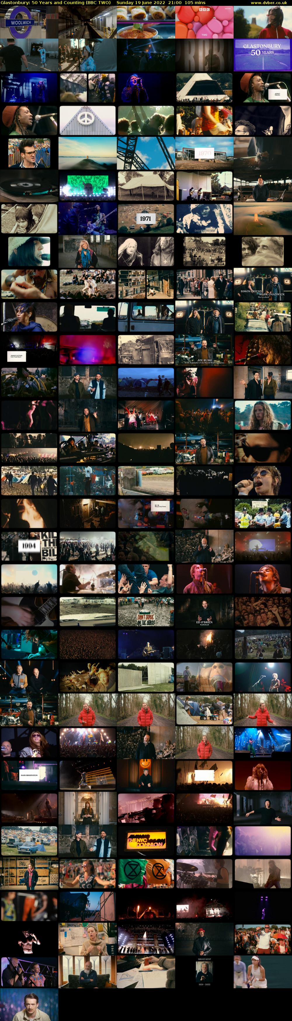 Glastonbury: 50 Years and Counting (BBC TWO) Sunday 19 June 2022 21:00 - 22:45