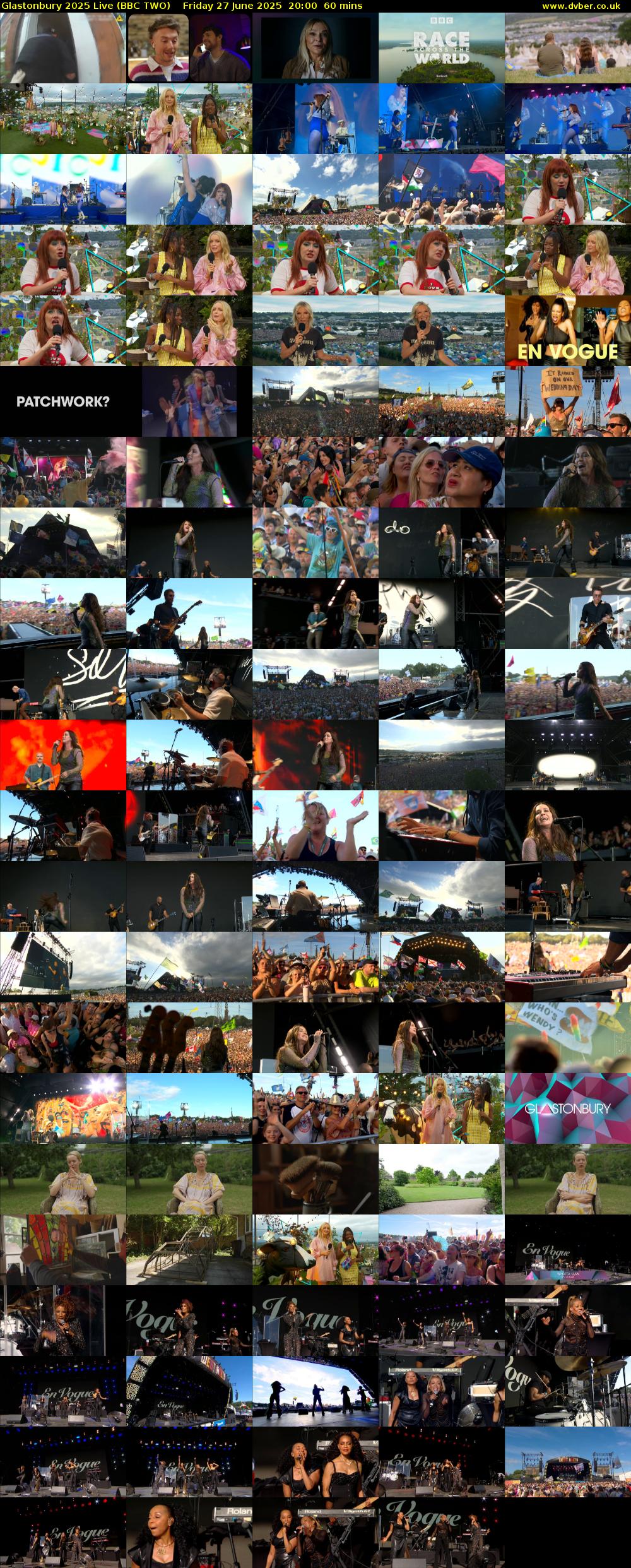 Glastonbury 2025 Live (BBC TWO) Friday 27 June 2025 20:00 - 21:00