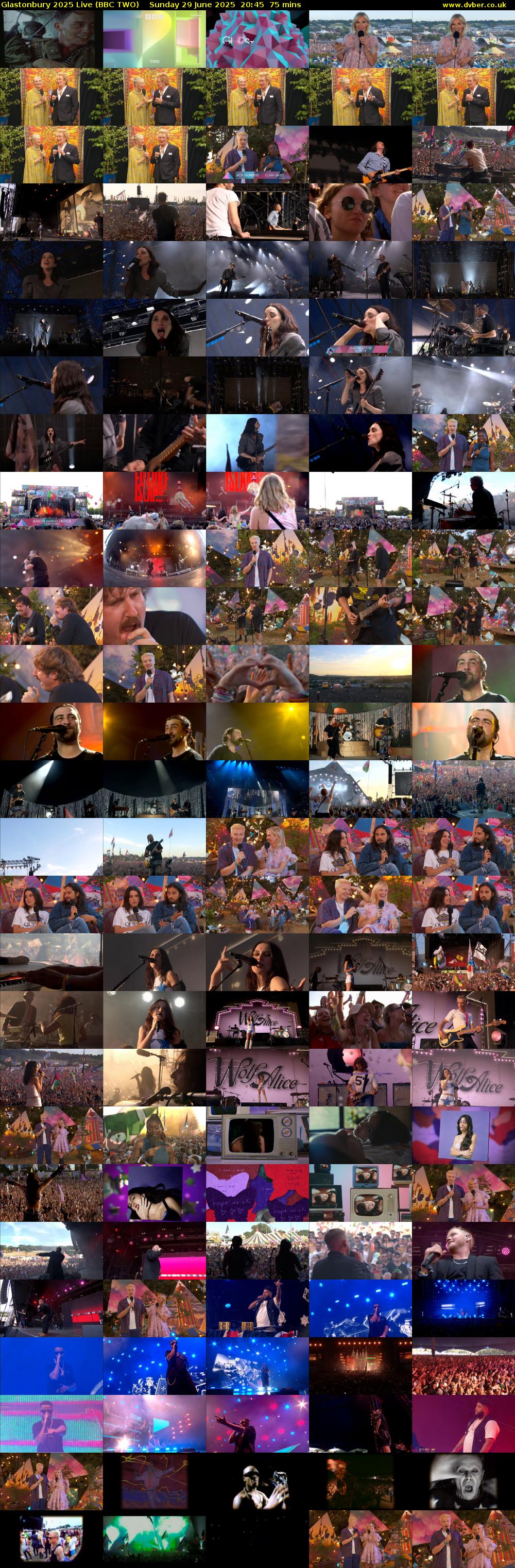 Glastonbury 2025 Live (BBC TWO) Sunday 29 June 2025 20:45 - 22:00