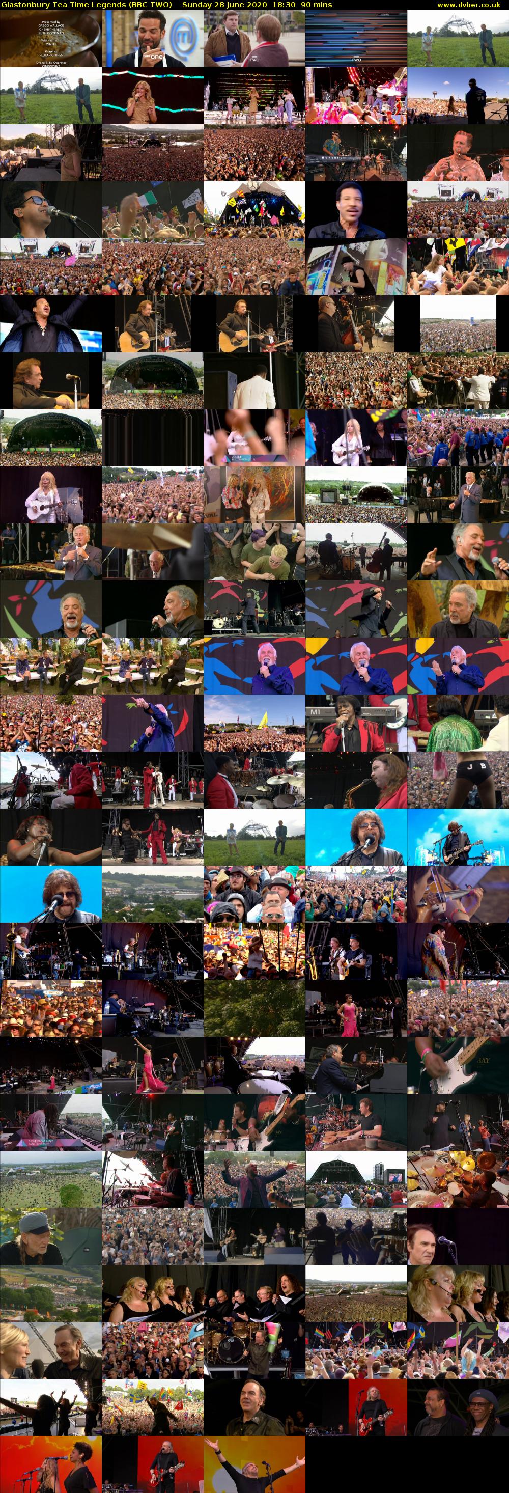Glastonbury Tea Time Legends (BBC TWO) Sunday 28 June 2020 18:30 - 20:00