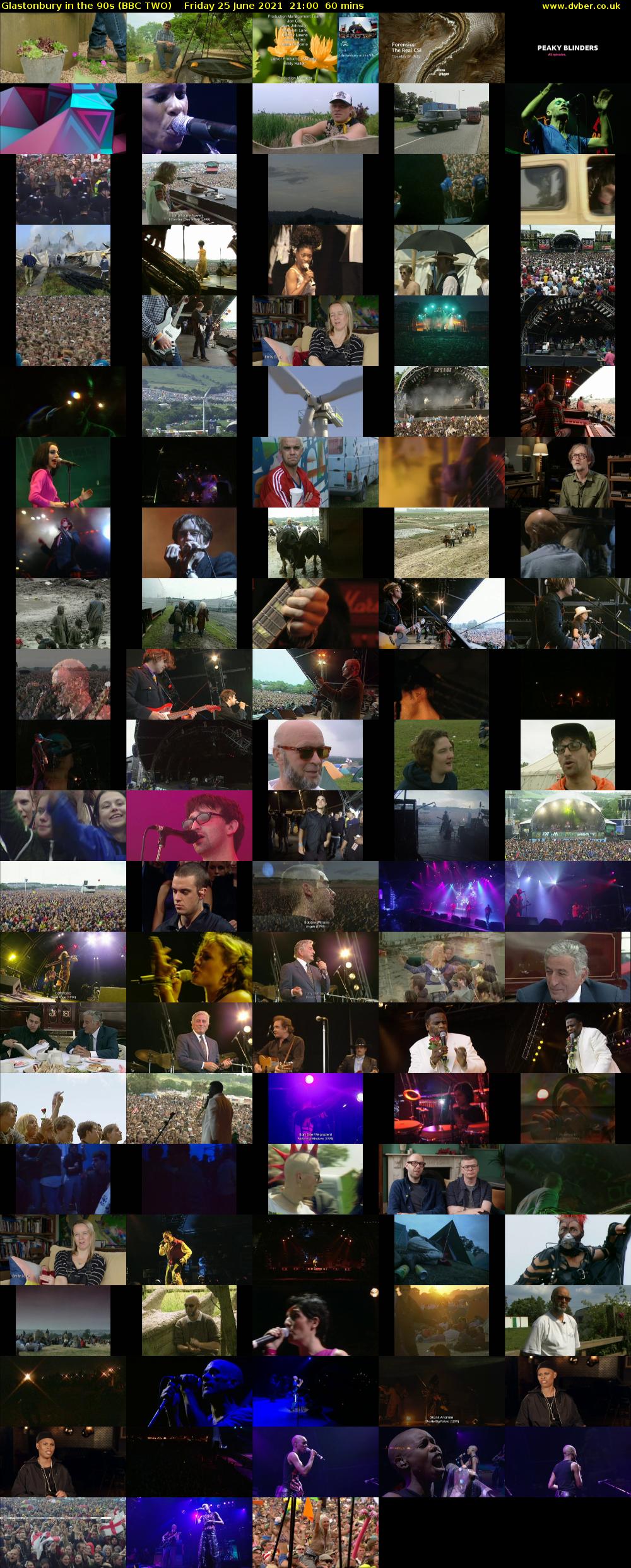 Glastonbury in the 90s (BBC TWO) Friday 25 June 2021 21:00 - 22:00