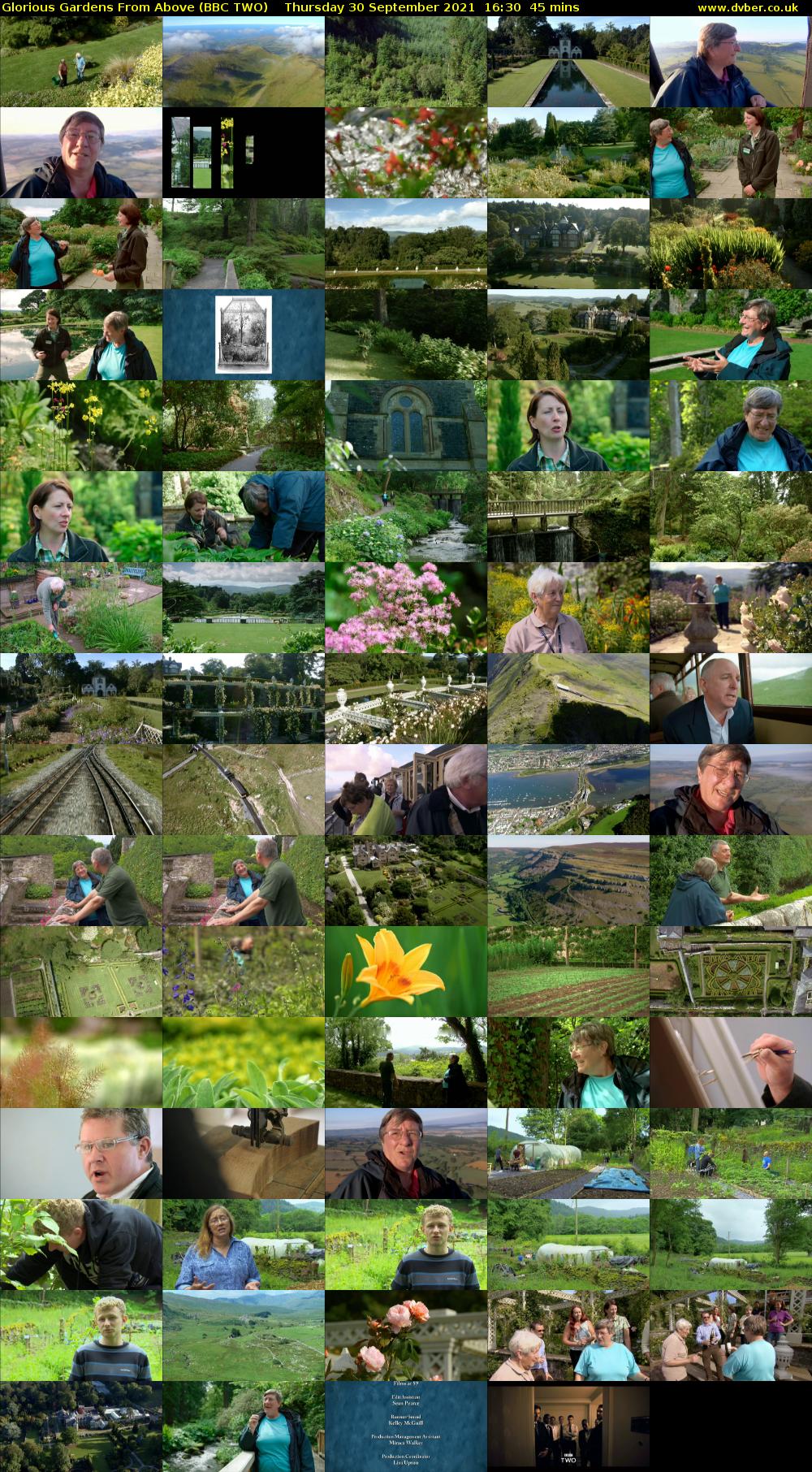 Glorious Gardens from Above (BBC TWO) Thursday 30 September 2021 16:30 - 17:15