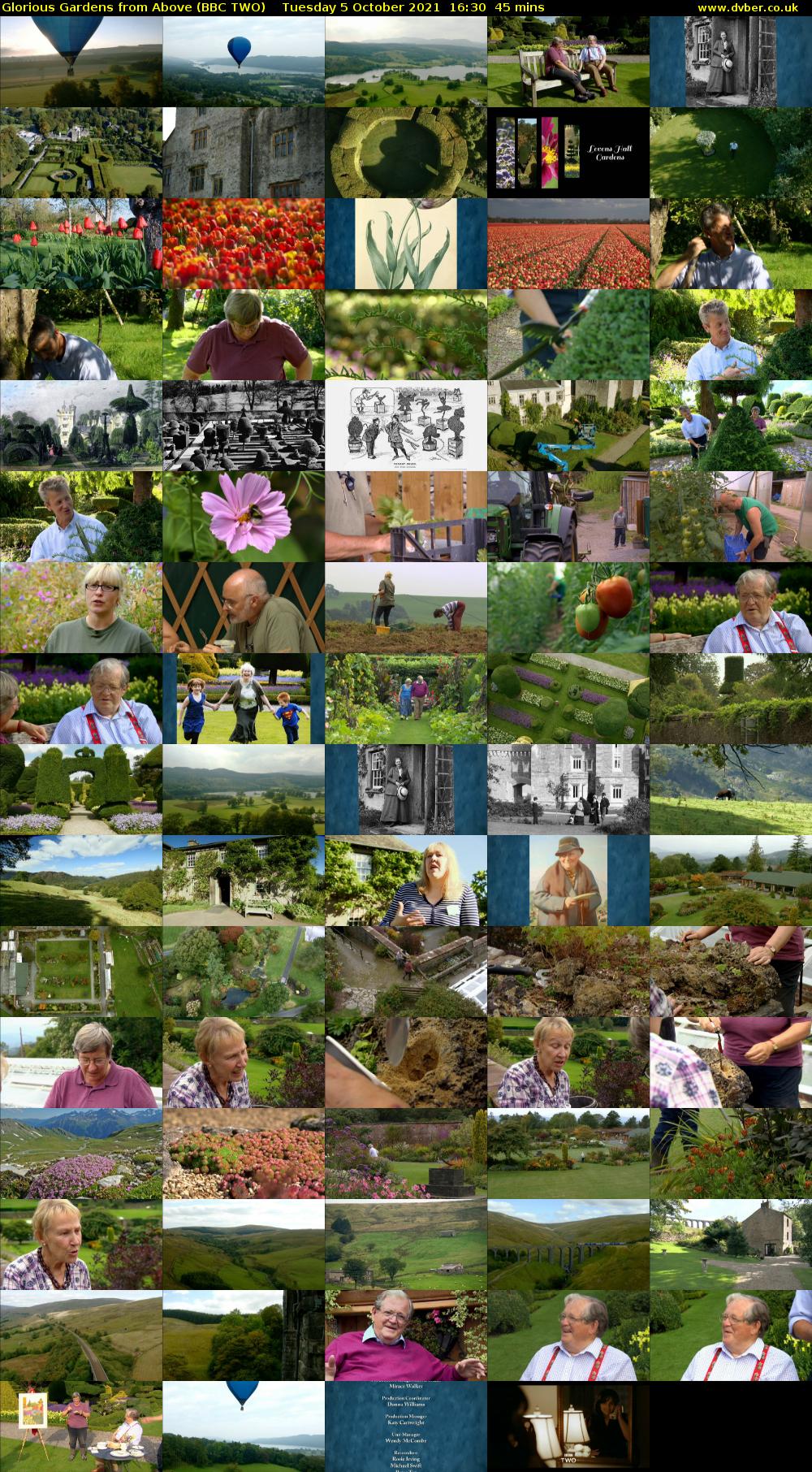 Glorious Gardens from Above (BBC TWO) Tuesday 5 October 2021 16:30 - 17:15