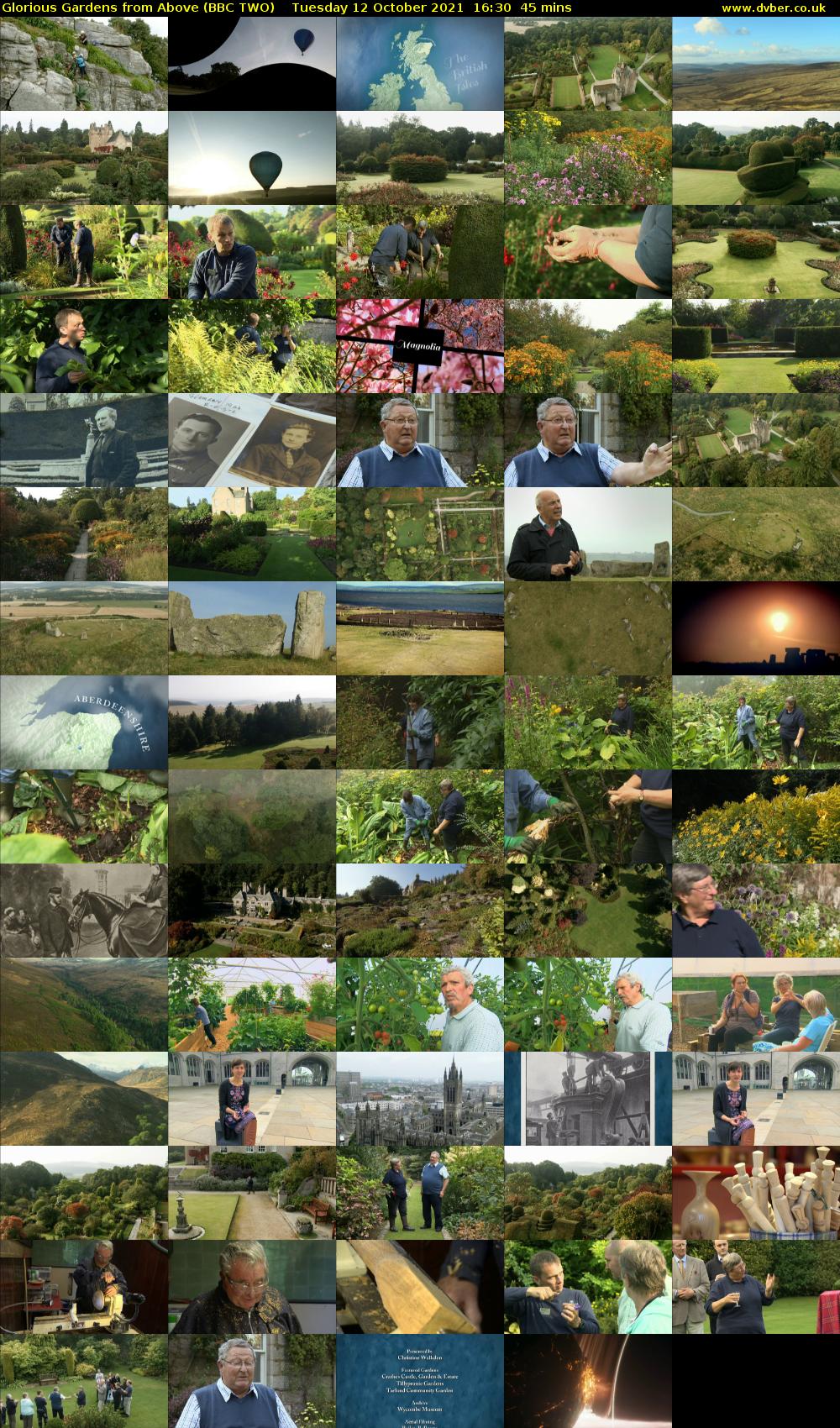 Glorious Gardens from Above (BBC TWO) Tuesday 12 October 2021 16:30 - 17:15