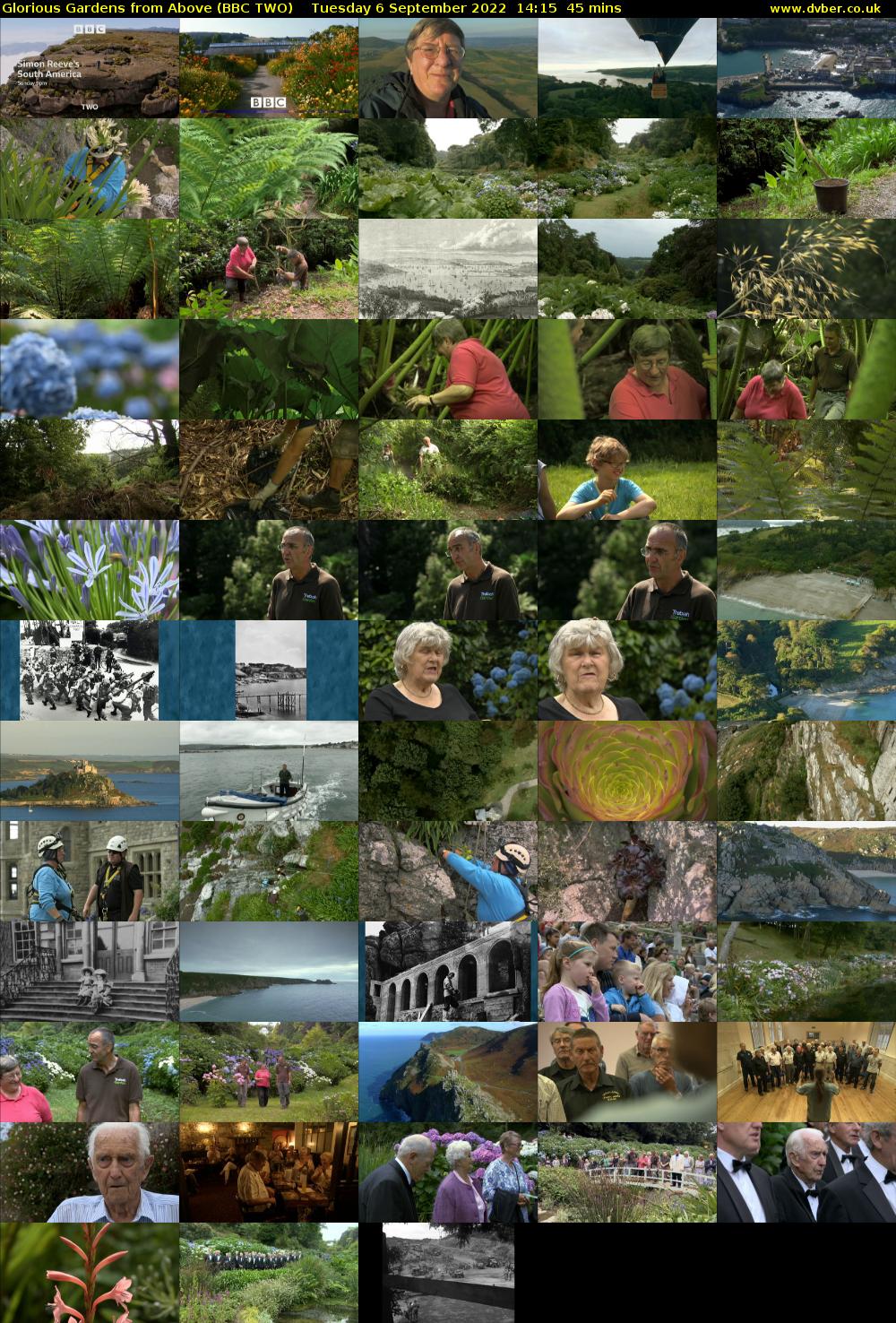 Glorious Gardens from Above (BBC TWO) Tuesday 6 September 2022 14:15 - 15:00