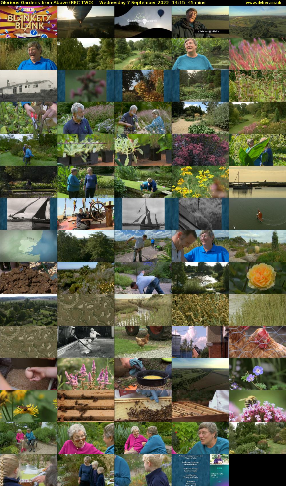 Glorious Gardens from Above (BBC TWO) Wednesday 7 September 2022 14:15 - 15:00