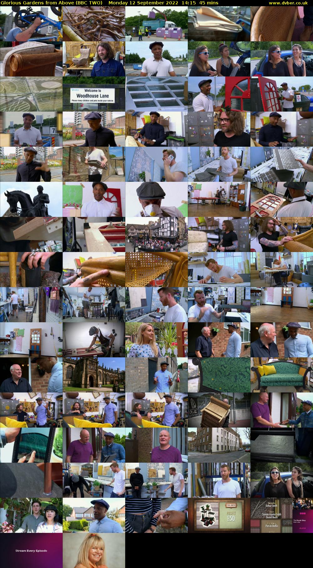 Glorious Gardens from Above (BBC TWO) Monday 12 September 2022 14:15 - 15:00