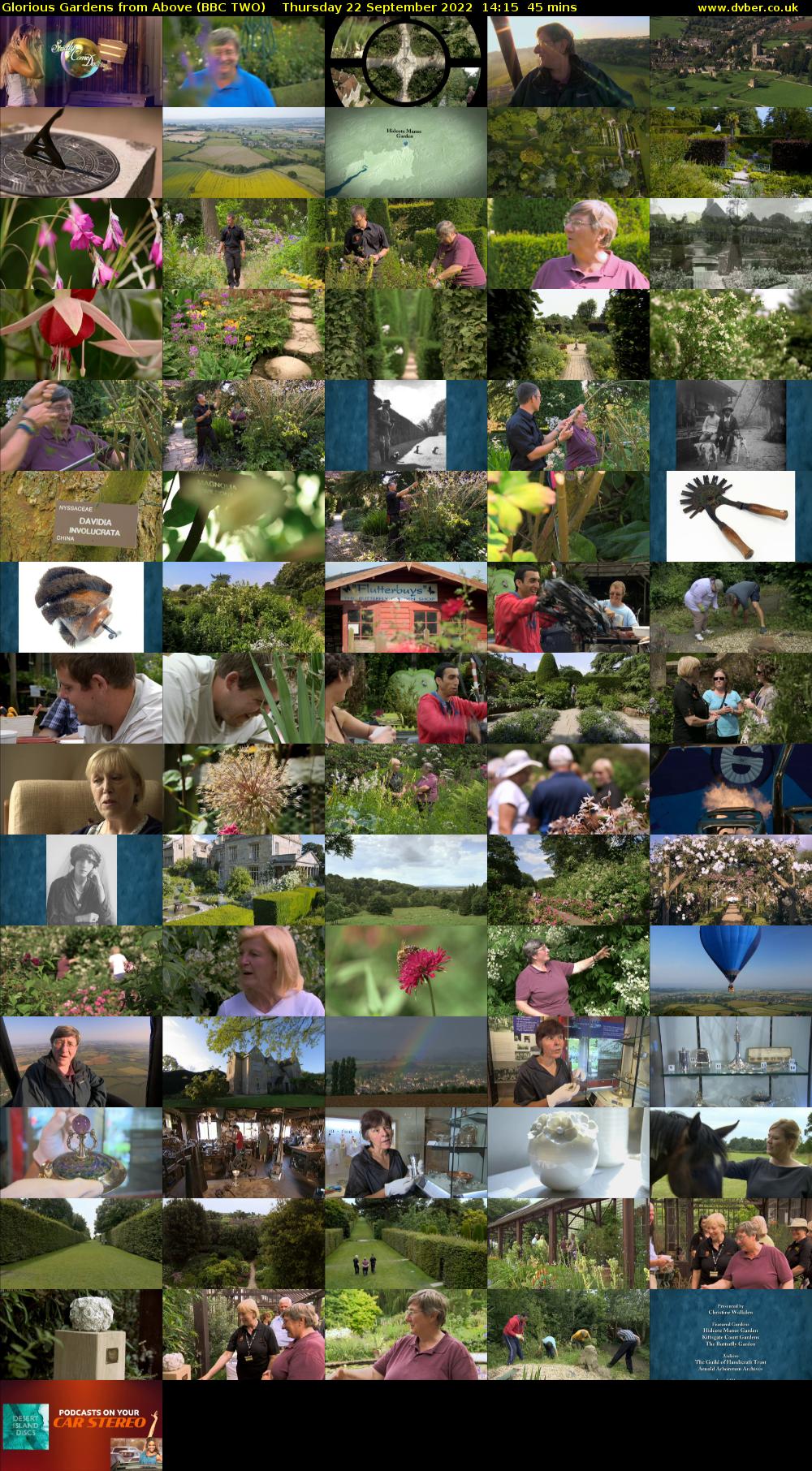 Glorious Gardens from Above (BBC TWO) Thursday 22 September 2022 14:15 - 15:00