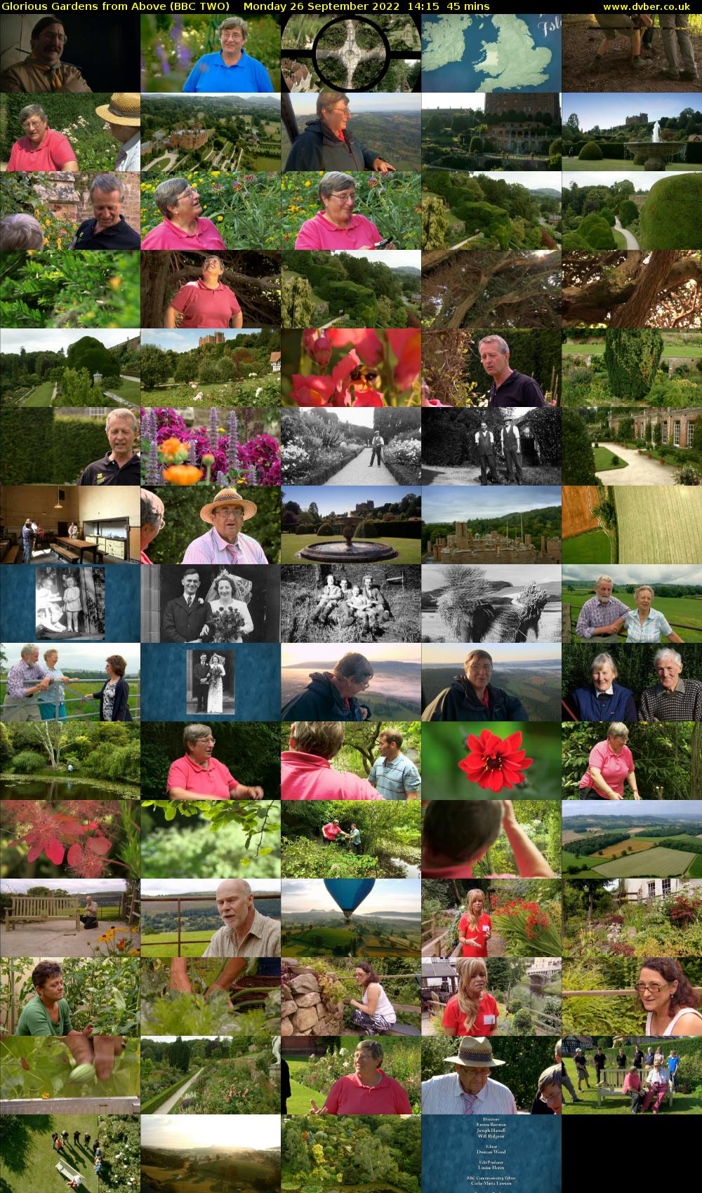 Glorious Gardens from Above (BBC TWO) Monday 26 September 2022 14:15 - 15:00