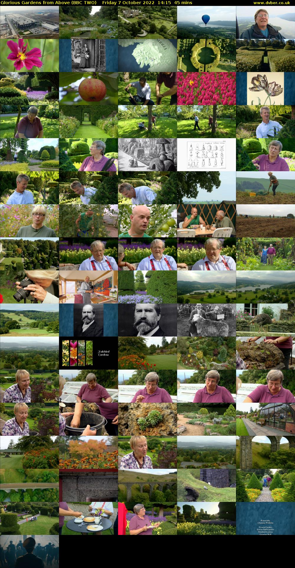 Glorious Gardens from Above (BBC TWO) Friday 7 October 2022 14:15 - 15:00