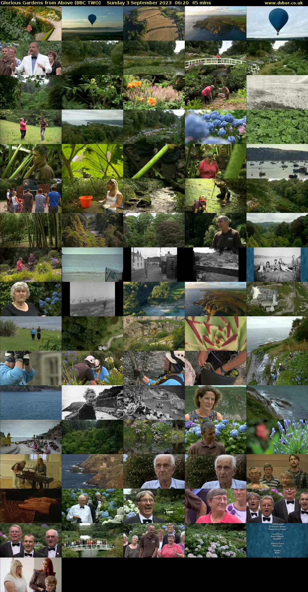 Glorious Gardens from Above (BBC TWO) Sunday 3 September 2023 06:20 - 07:05