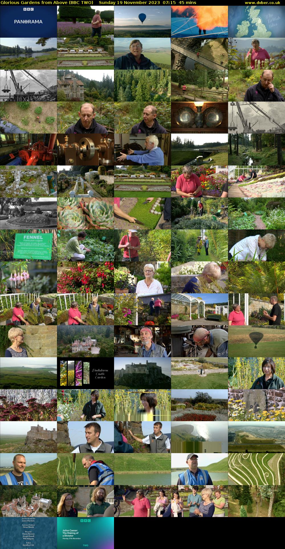 Glorious Gardens from Above (BBC TWO) Sunday 19 November 2023 07:15 - 08:00