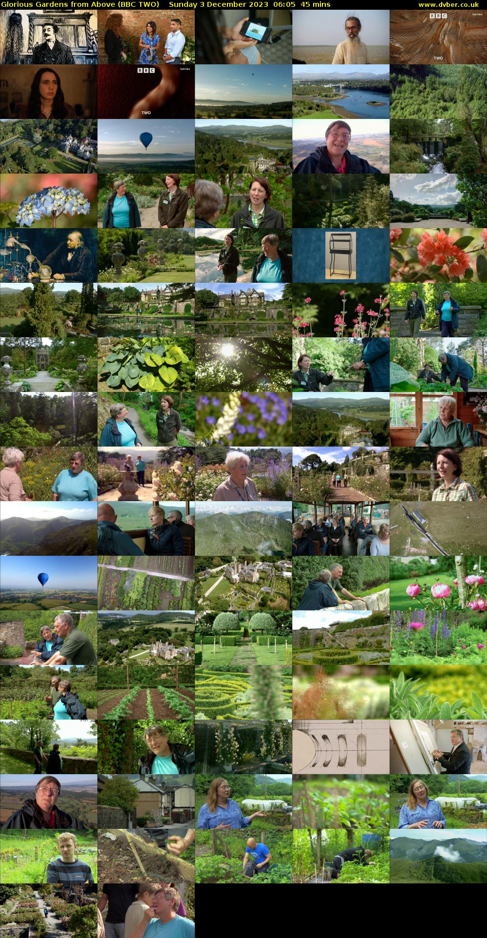 Glorious Gardens from Above (BBC TWO) Sunday 3 December 2023 06:05 - 06:50