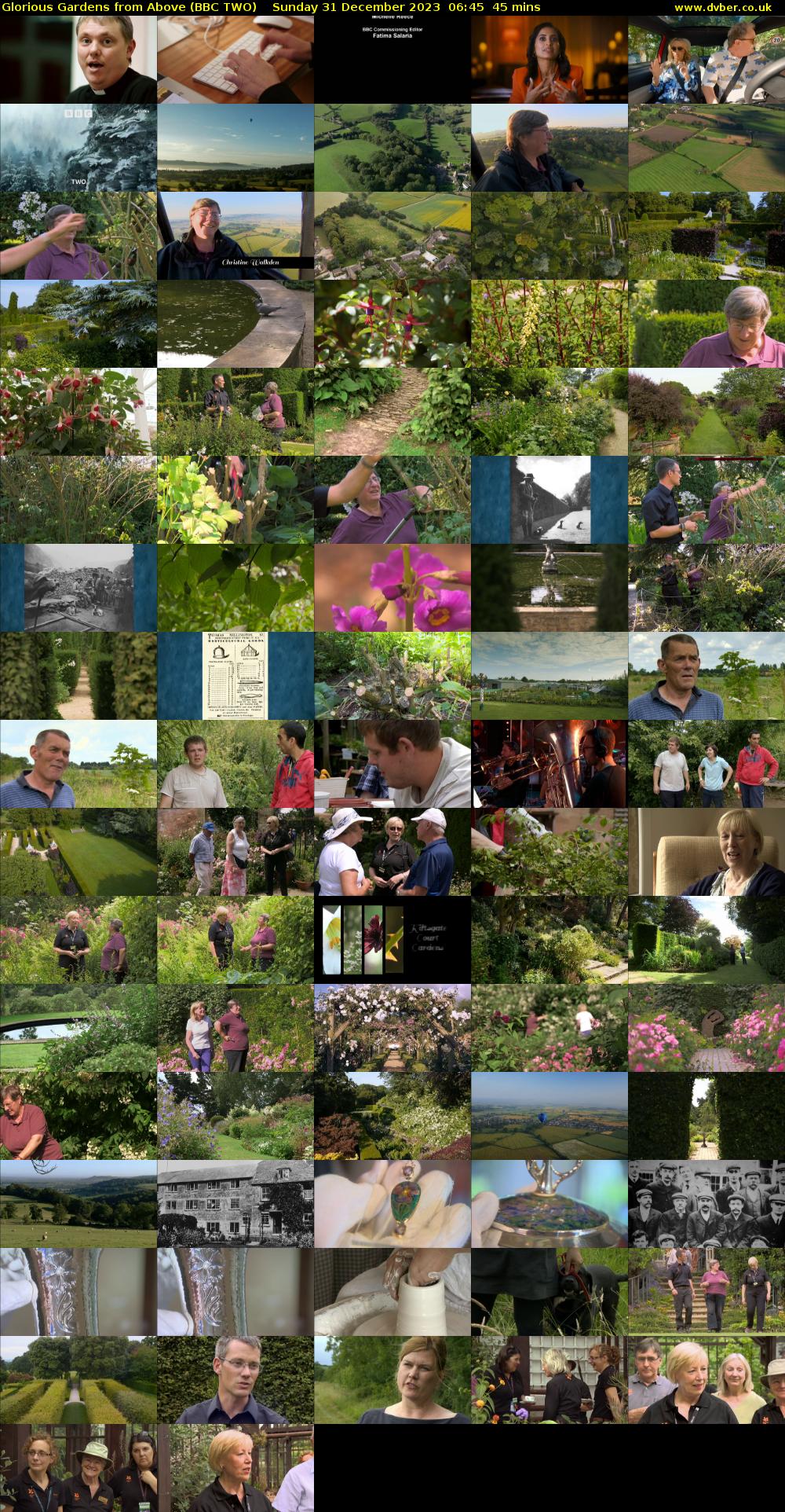 Glorious Gardens from Above (BBC TWO) Sunday 31 December 2023 06:45 - 07:30