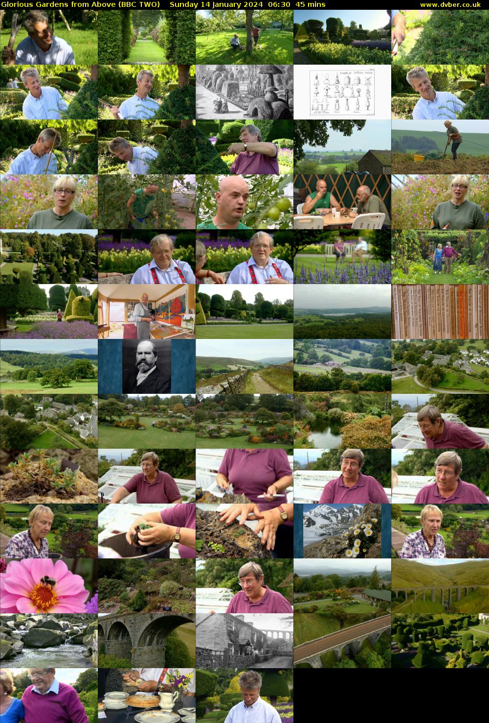 Glorious Gardens from Above (BBC TWO) Sunday 14 January 2024 06:30 - 07:15