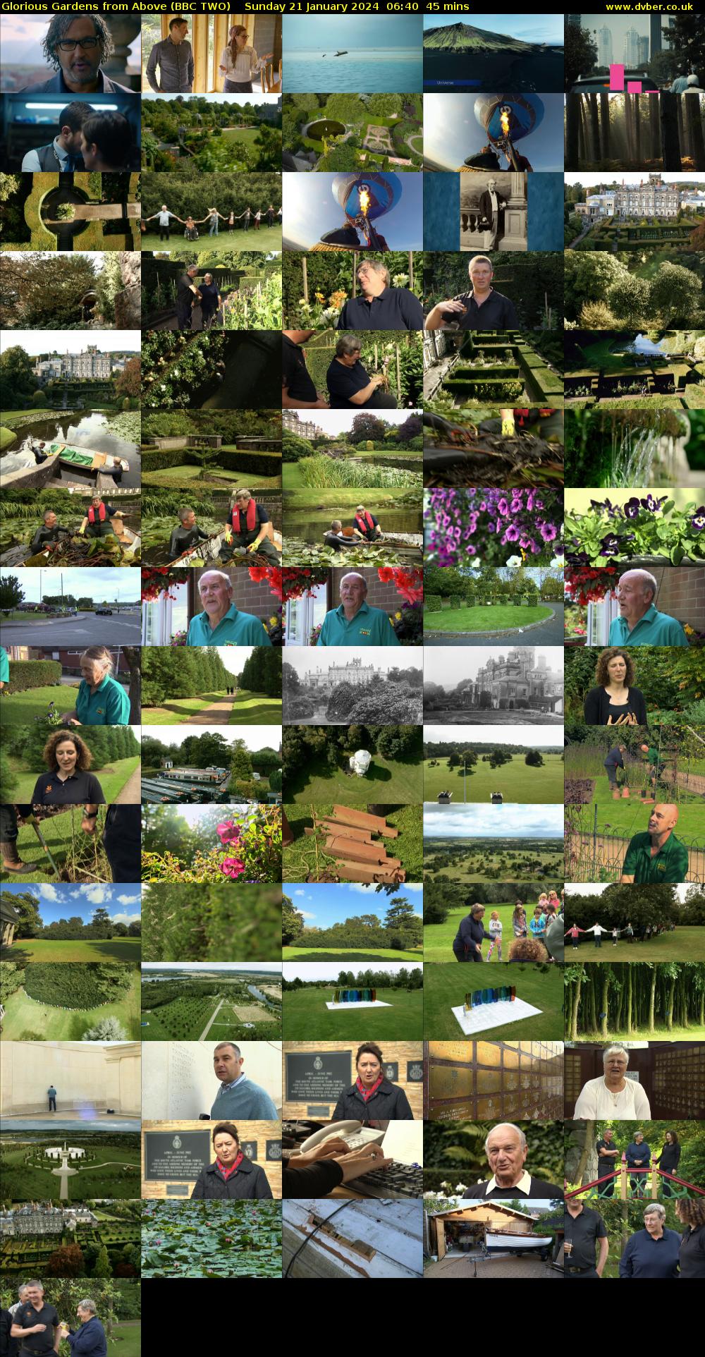 Glorious Gardens from Above (BBC TWO) Sunday 21 January 2024 06:40 - 07:25