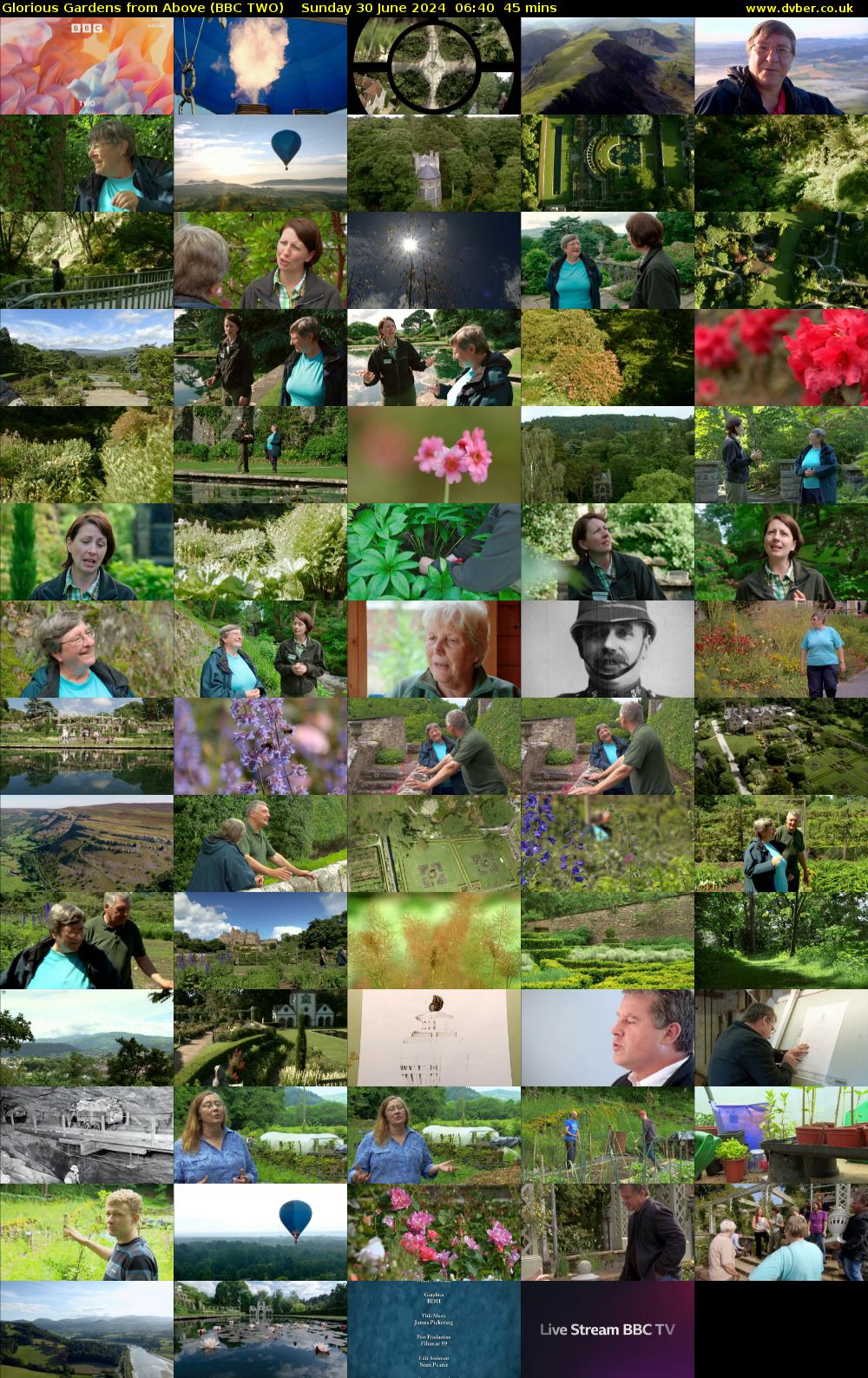 Glorious Gardens from Above (BBC TWO) Sunday 30 June 2024 06:40 - 07:25