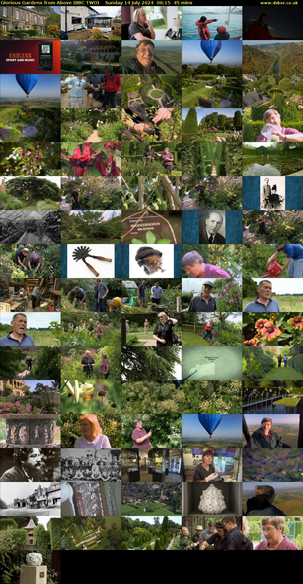 Glorious Gardens from Above (BBC TWO) Sunday 14 July 2024 06:15 - 07:00