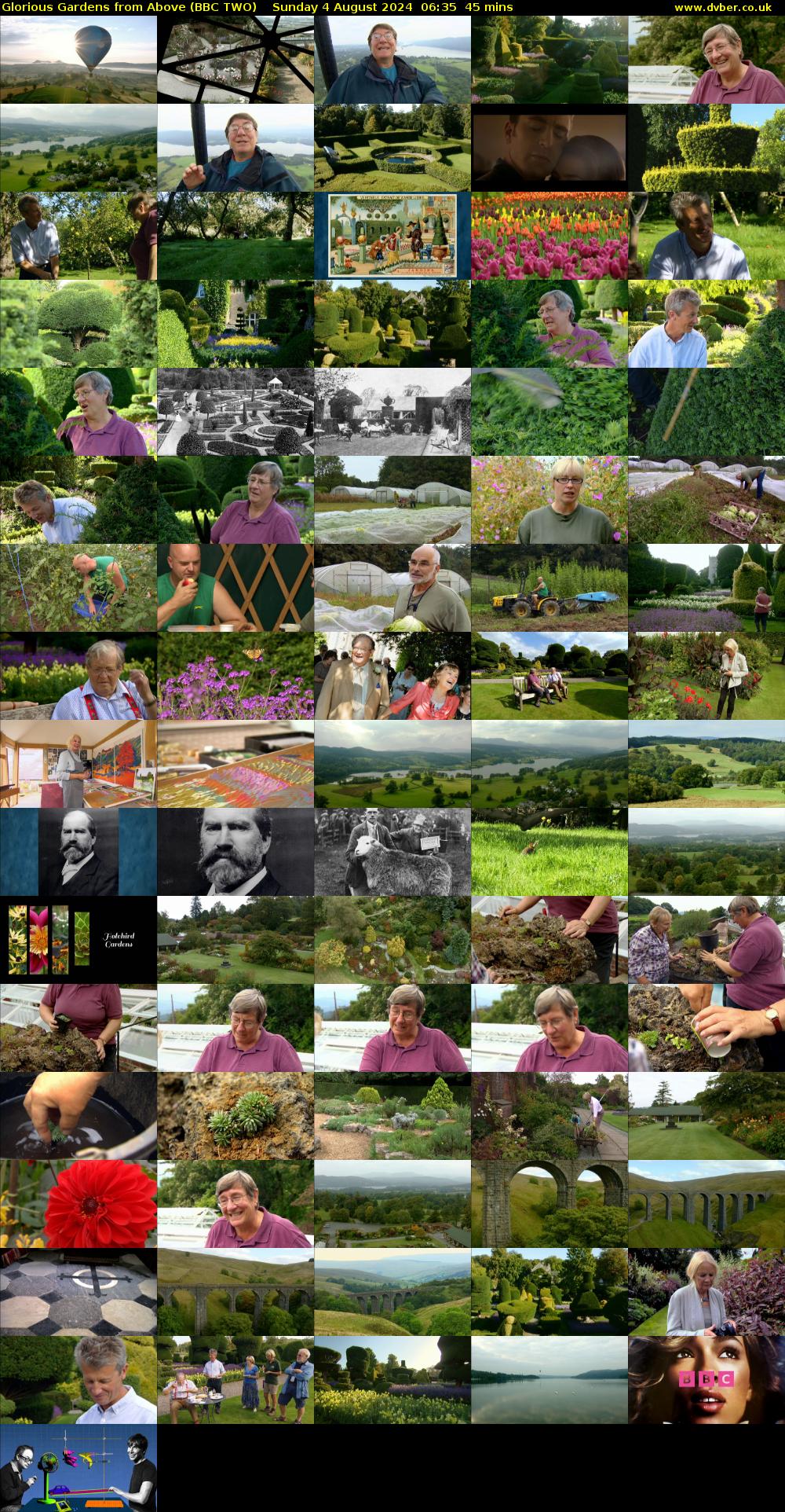 Glorious Gardens from Above (BBC TWO) Sunday 4 August 2024 06:35 - 07:20