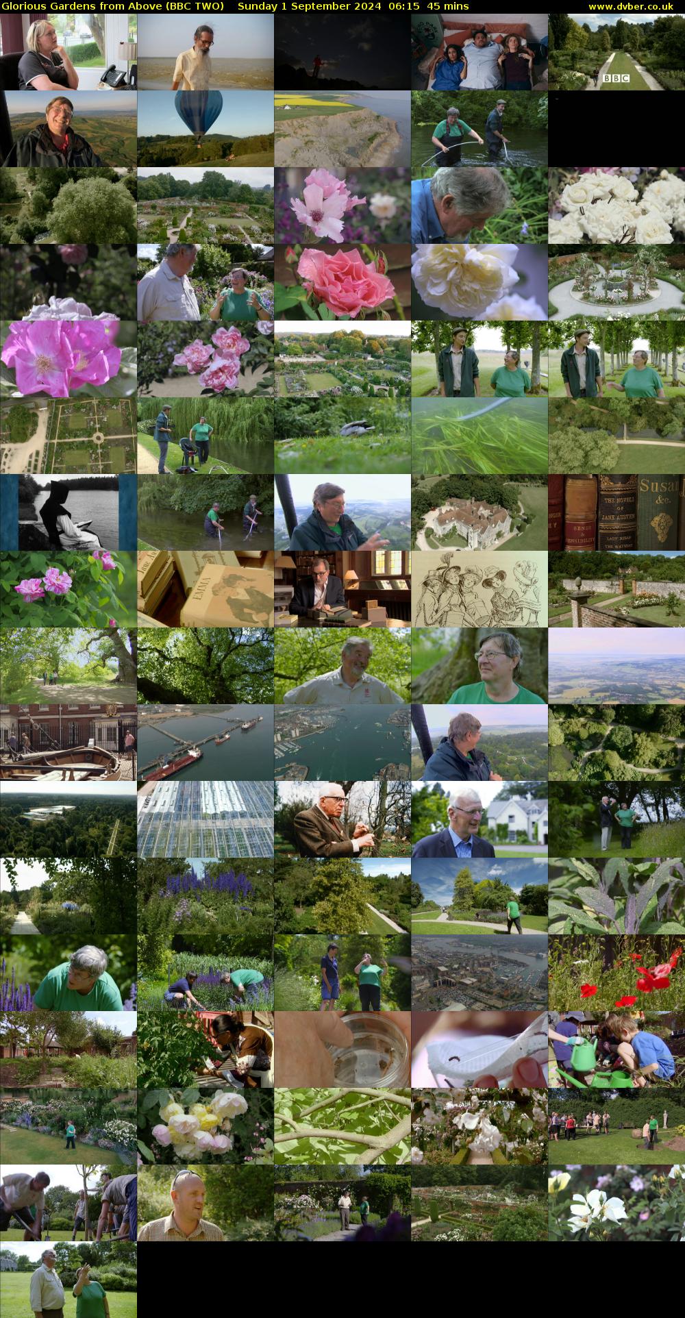 Glorious Gardens from Above (BBC TWO) Sunday 1 September 2024 06:15 - 07:00