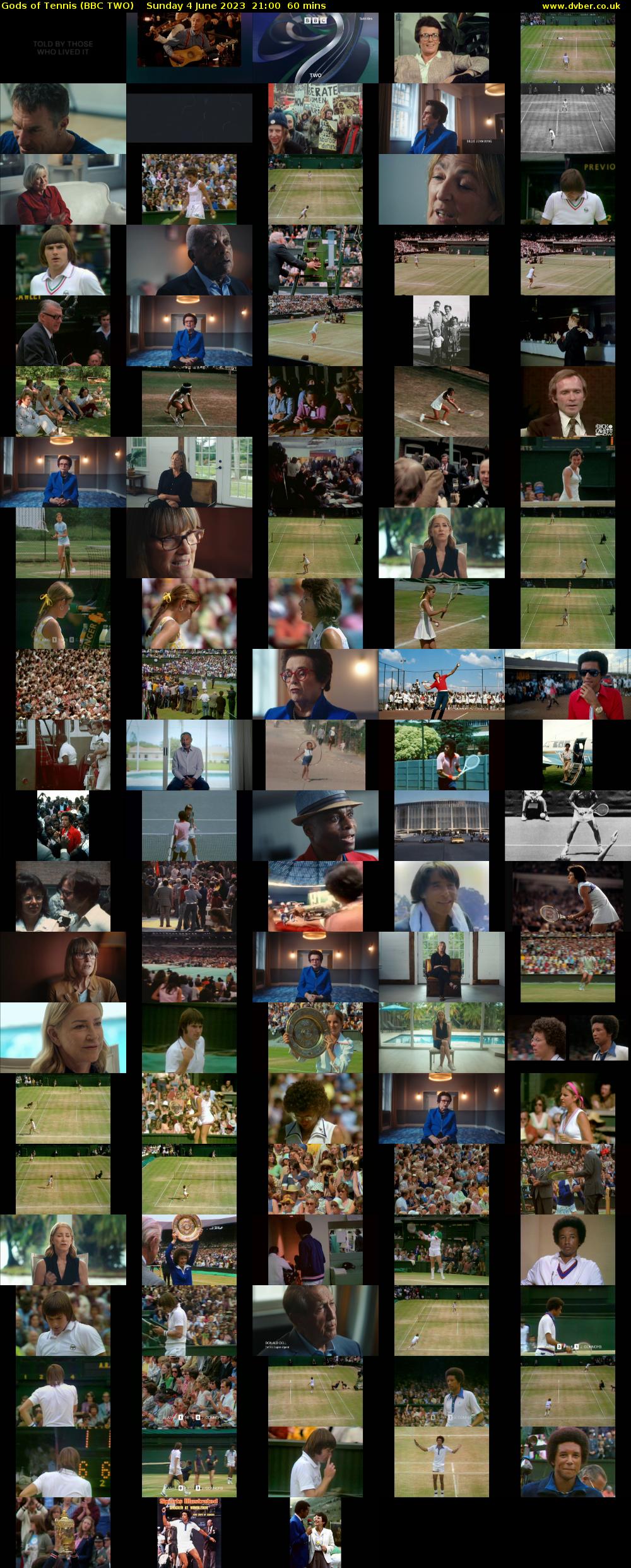 Gods of Tennis (BBC TWO) Sunday 4 June 2023 21:00 - 22:00