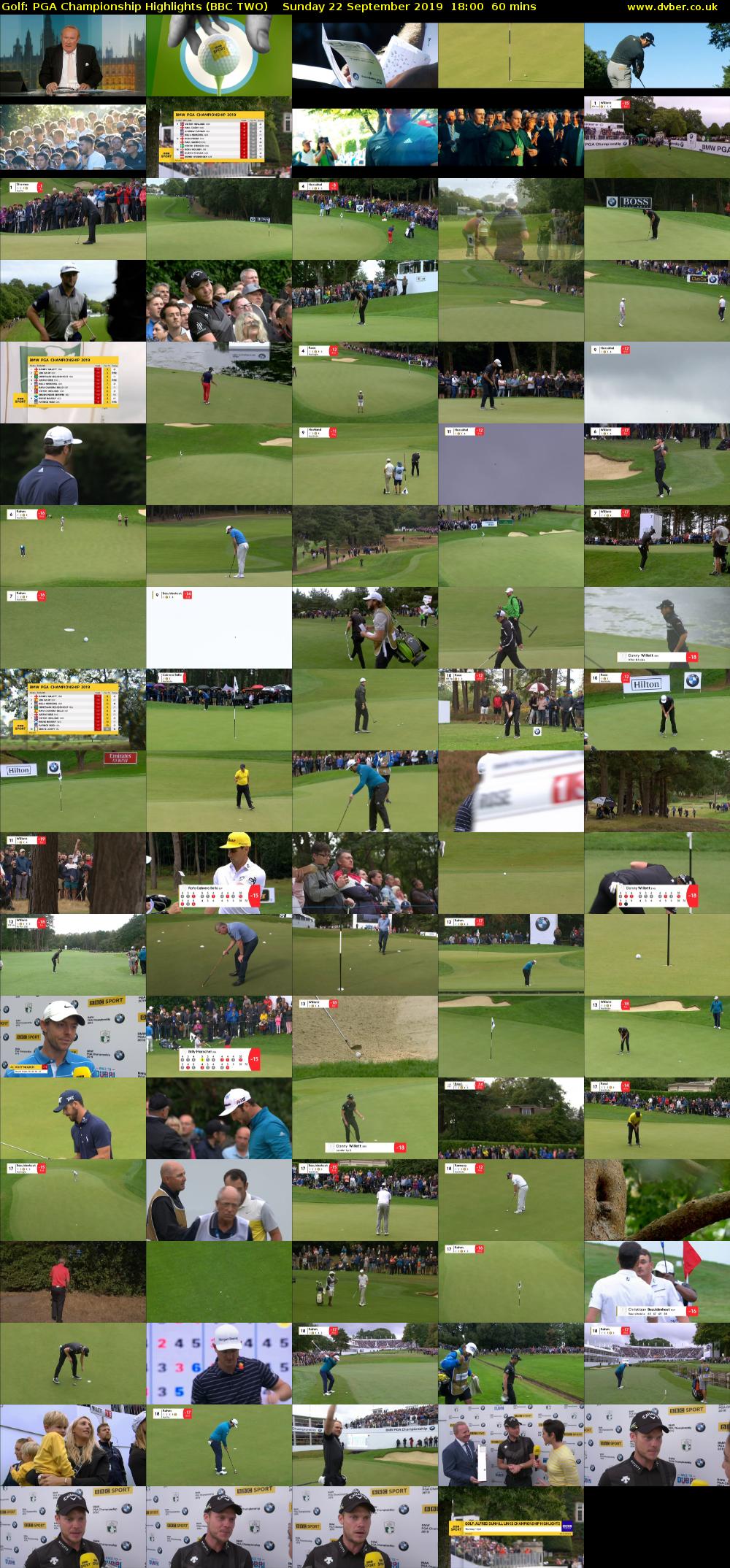 Golf: PGA Championship Highlights (BBC TWO) Sunday 22 September 2019 18:00 - 19:00