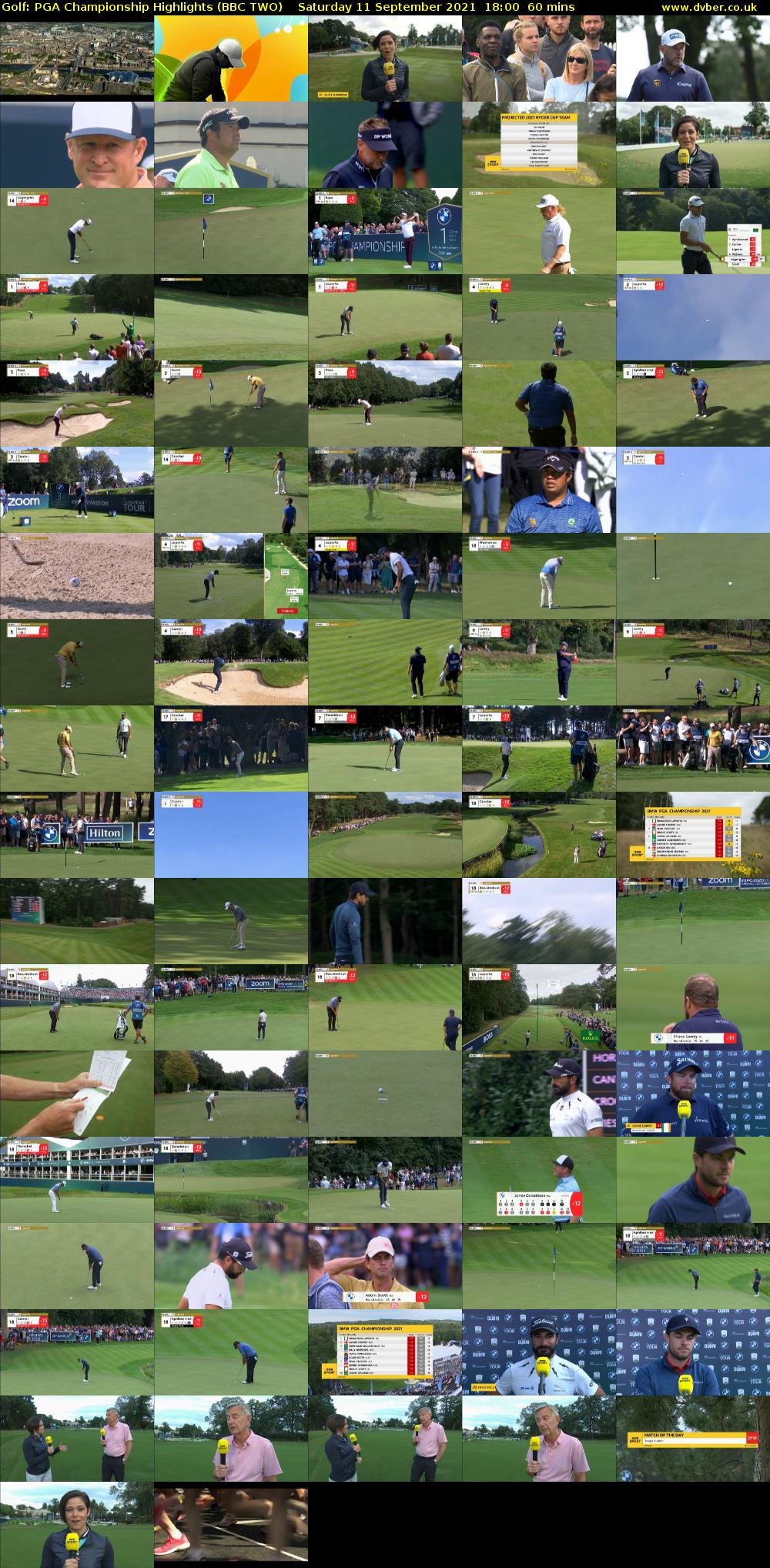 Golf: PGA Championship Highlights (BBC TWO) Saturday 11 September 2021 18:00 - 19:00
