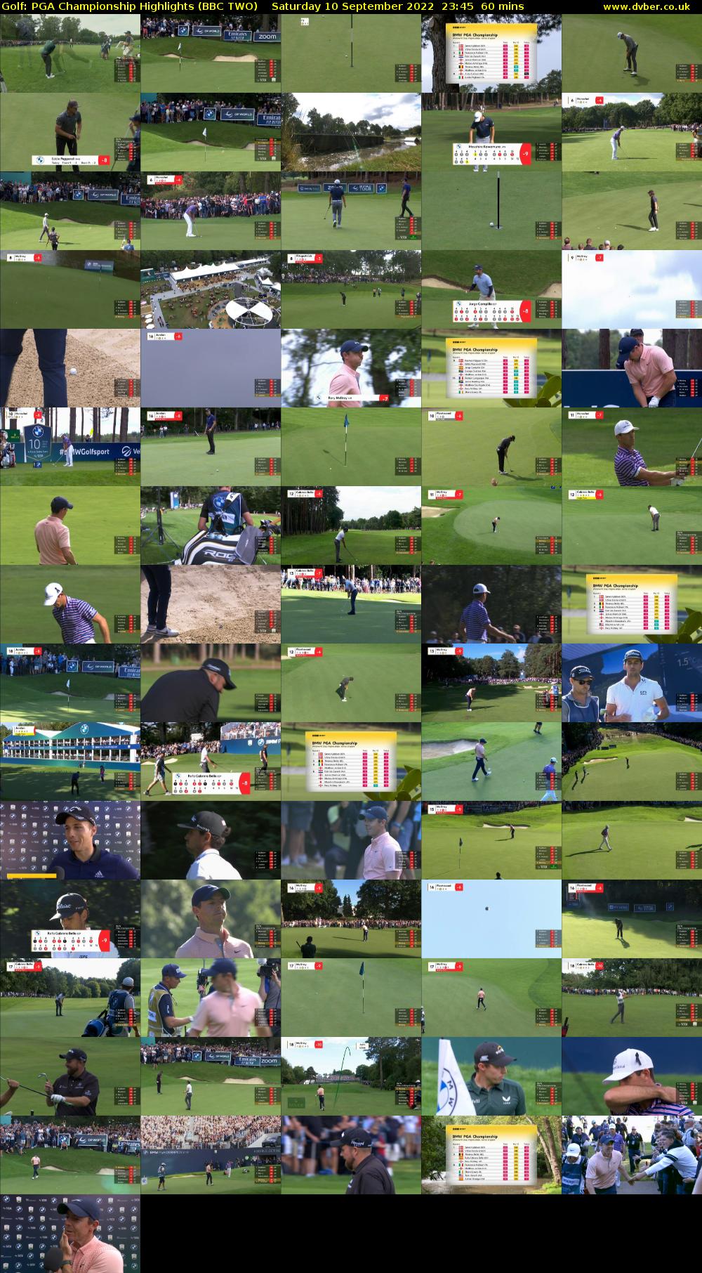 Golf: PGA Championship Highlights (BBC TWO) Saturday 10 September 2022 23:45 - 00:45