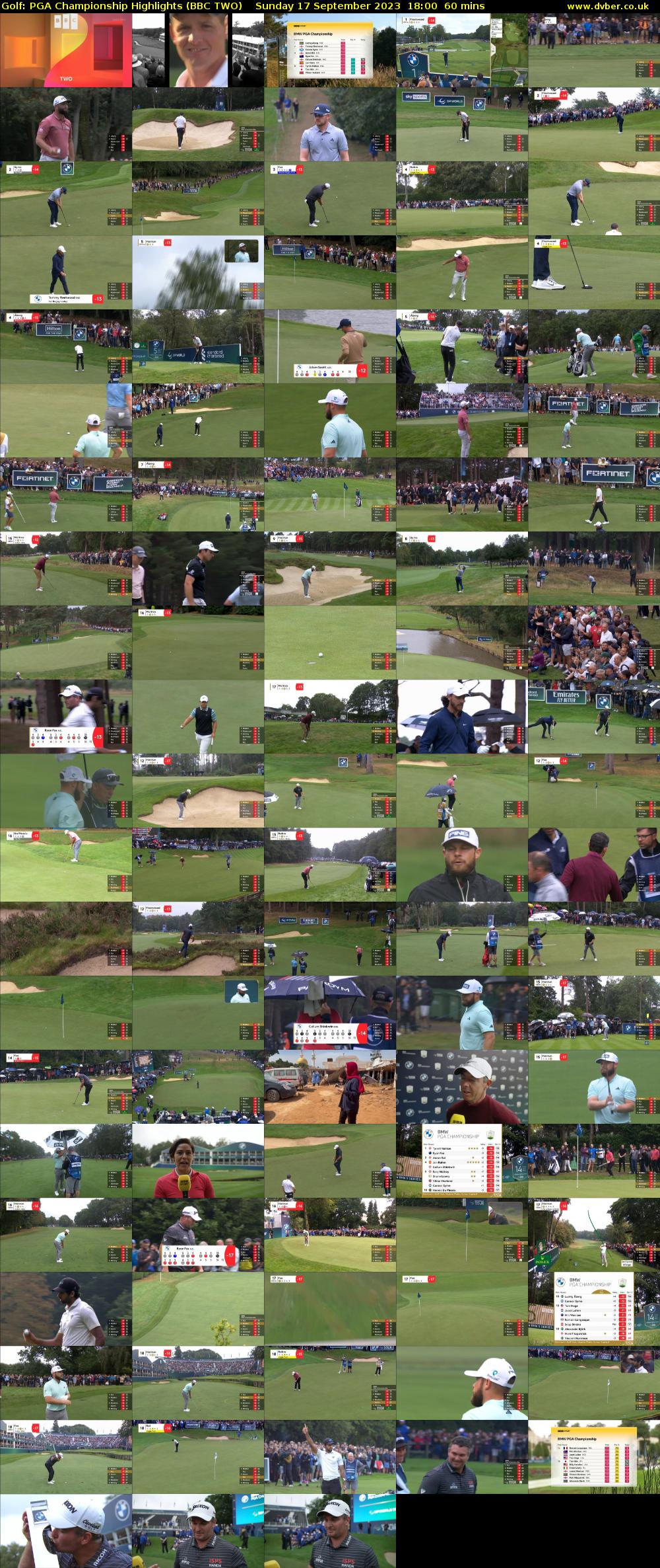 Golf: PGA Championship Highlights (BBC TWO) Sunday 17 September 2023 18:00 - 19:00