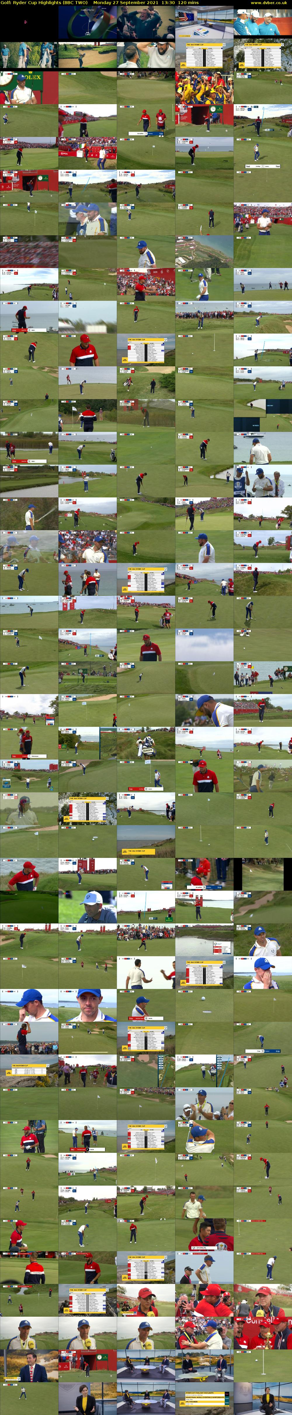 Golf: Ryder Cup Highlights (BBC TWO) Monday 27 September 2021 13:30 - 15:30