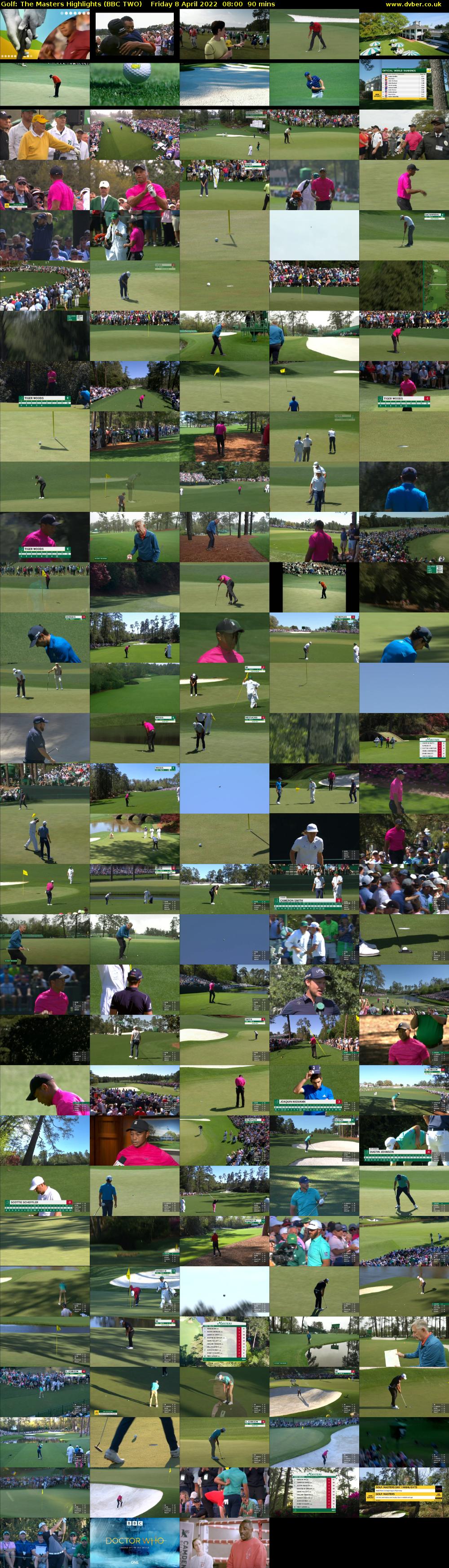 Golf: The Masters Highlights (BBC TWO) Friday 8 April 2022 08:00 - 09:30