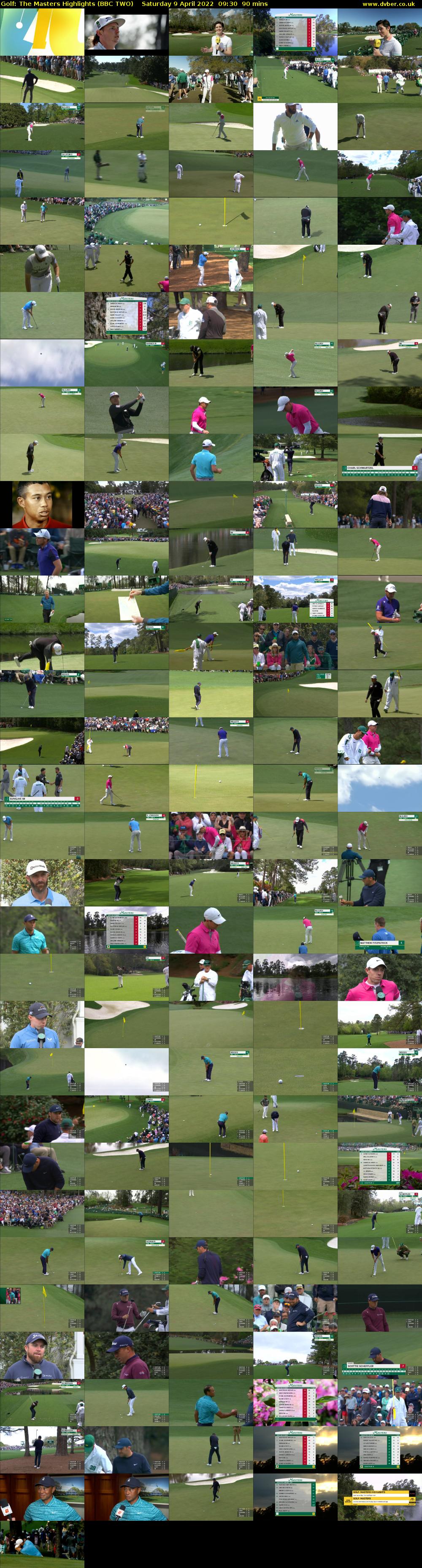Golf: The Masters Highlights (BBC TWO) Saturday 9 April 2022 09:30 - 11:00