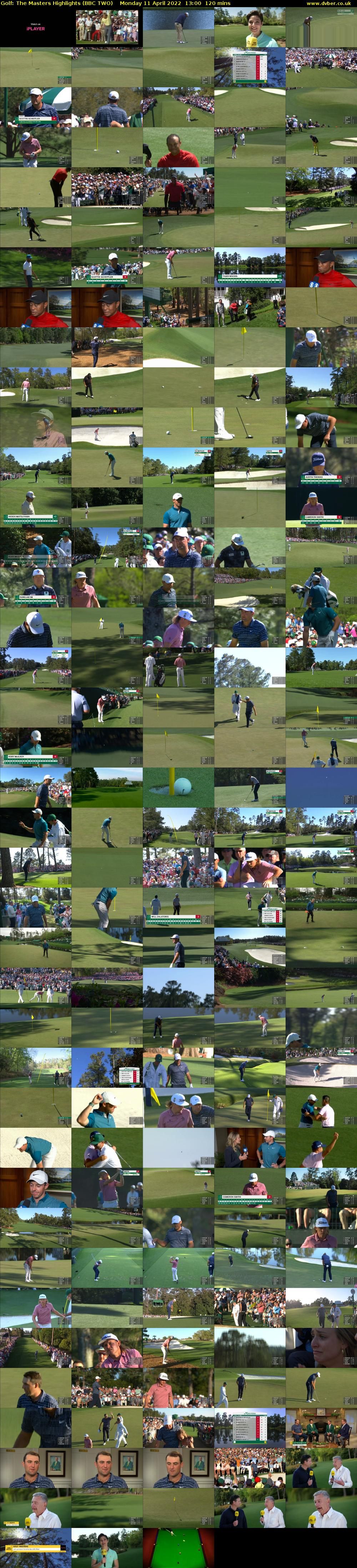 Golf: The Masters Highlights (BBC TWO) Monday 11 April 2022 13:00 - 15:00