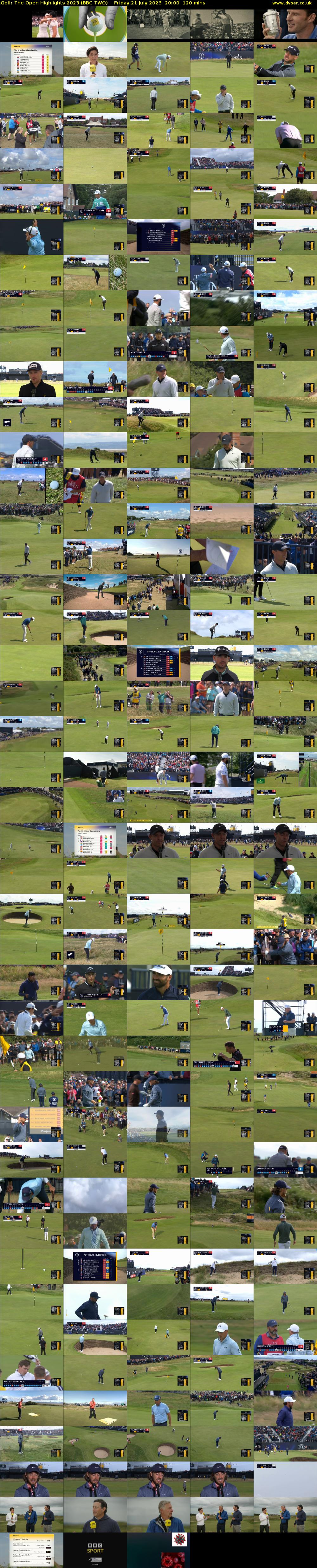 Golf: The Open Highlights 2023 (BBC TWO) Friday 21 July 2023 20:00 - 22:00