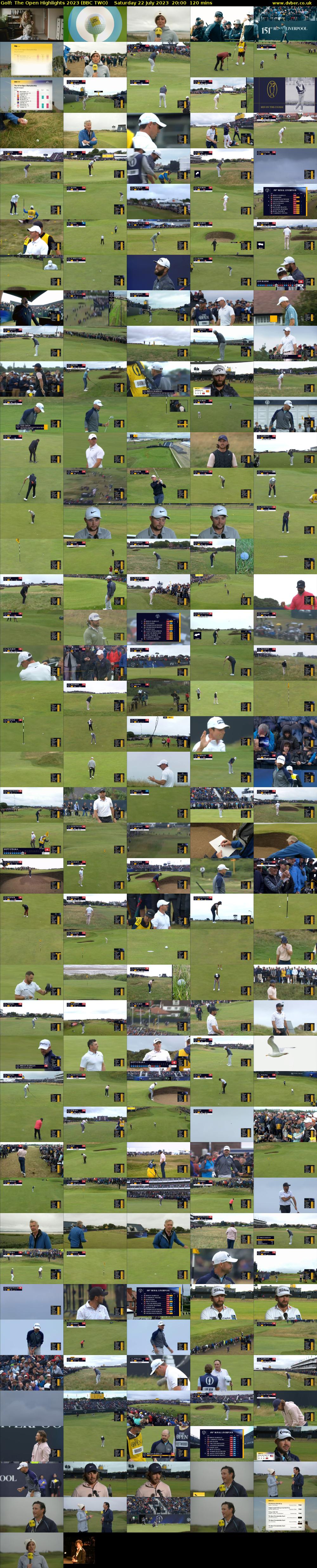 Golf: The Open Highlights 2023 (BBC TWO) Saturday 22 July 2023 20:00 - 22:00