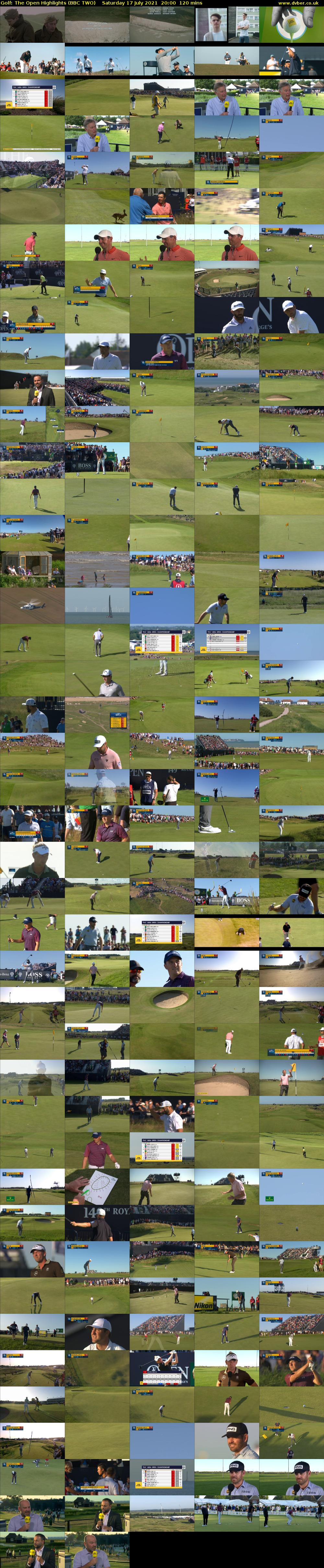 Golf: The Open Highlights (BBC TWO) Saturday 17 July 2021 20:00 - 22:00
