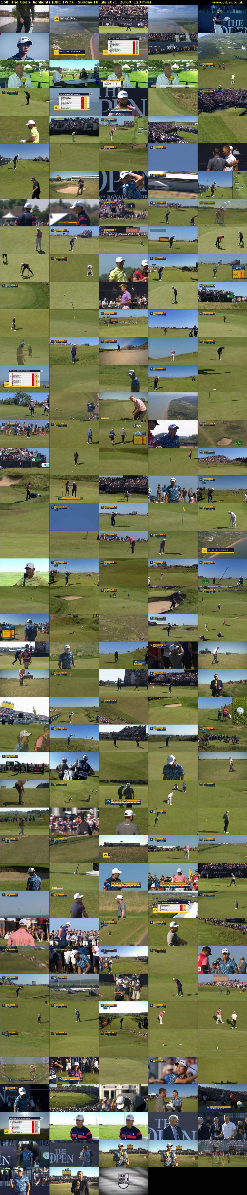 Golf: The Open Highlights (BBC TWO) Sunday 18 July 2021 20:00 - 22:00
